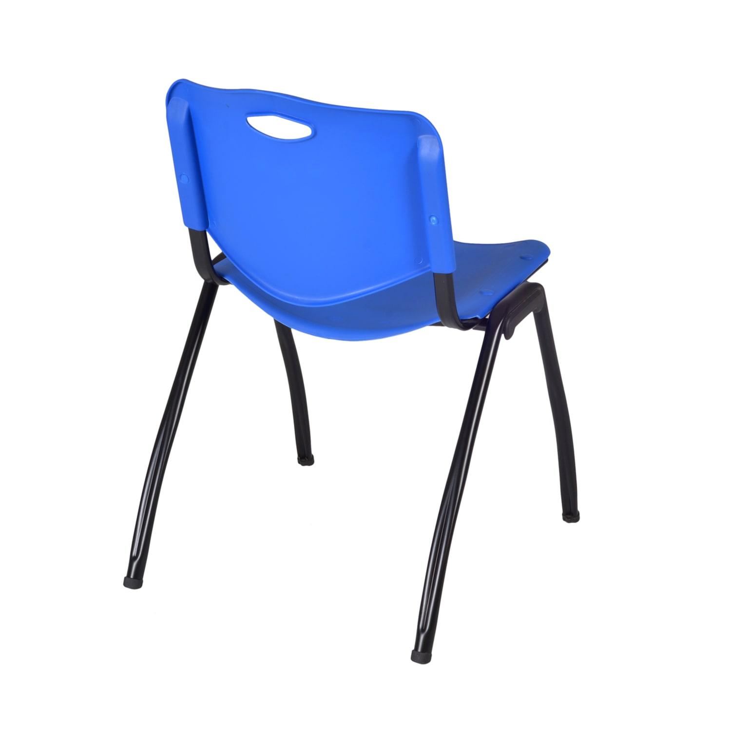 Regency M Breakroom Stacking Chairs ChromeBlue Pack Of 8 Chairs PopularChairscom