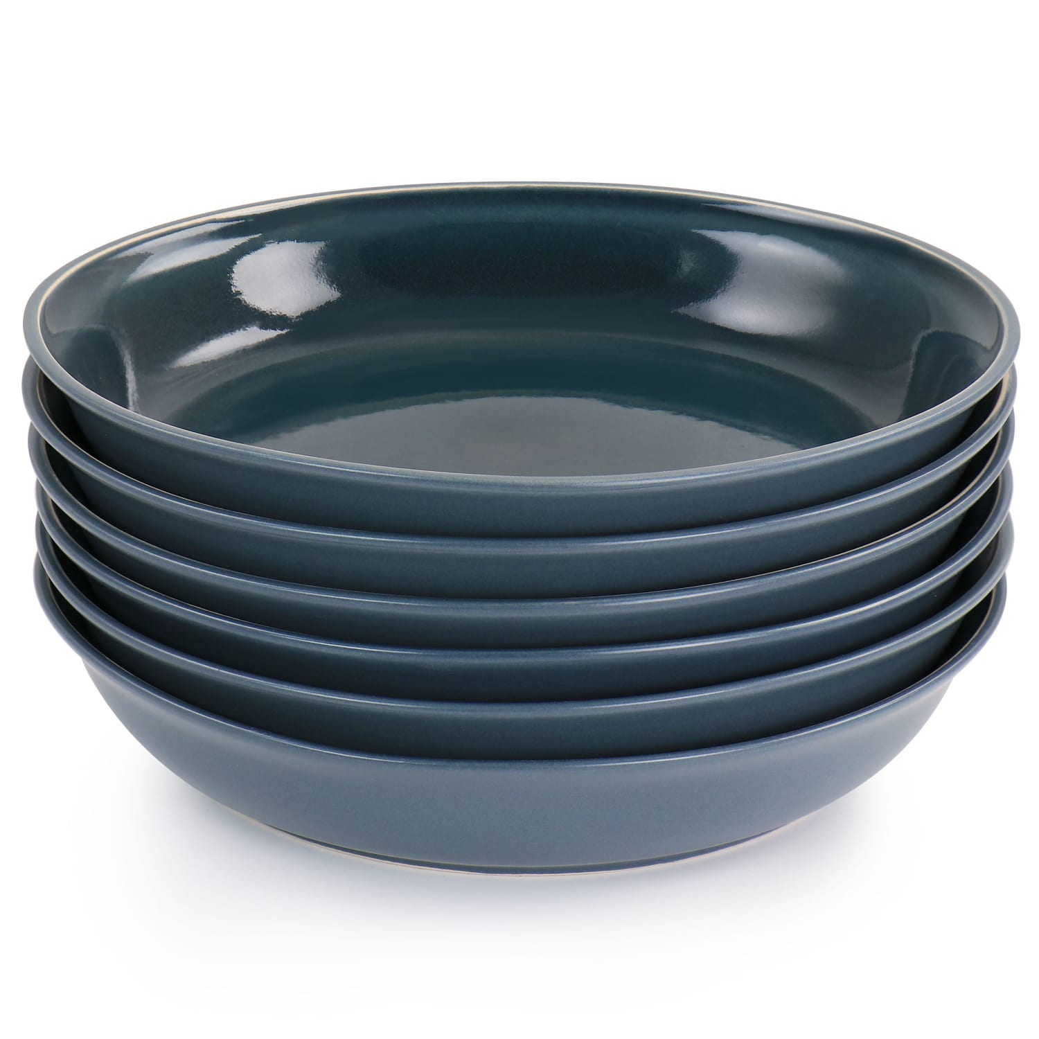 Martha Stewart Speckle-Glazed 6-Piece Dinner Bowl Set, 9-5/16in, Blue - Image 3