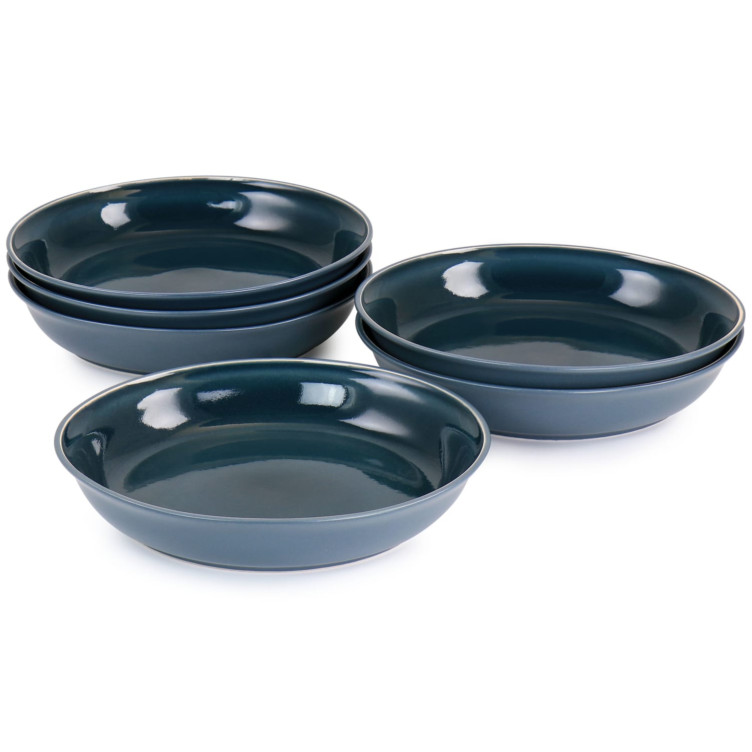Martha Stewart Speckle-Glazed 6-Piece Dinner Bowl Set, 9-5/16in, Blue - Image 4