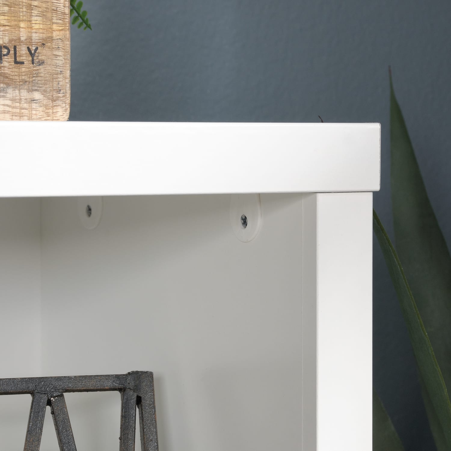 Sauder Select 45inH 12-Cube Bookcase, Soft White - Image 6