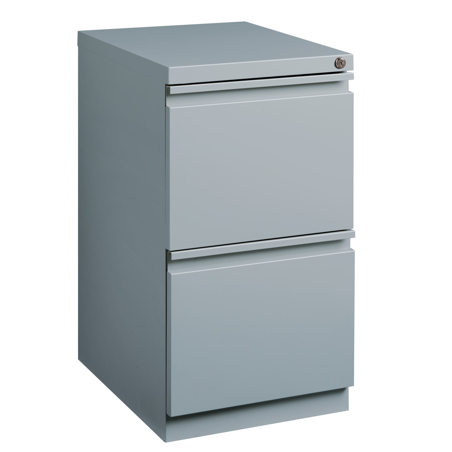 Hirsh 20inD Vertical 2-Drawer Mobile Pedestal File Cabinet, Platinum - Image 3