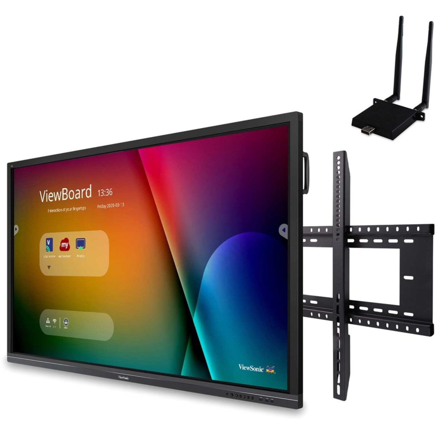 ViewSonic ViewBoard IFP8650-E1 Interactive Flat Panel Education Bundle with Wall Mount - 86in Diagonal Class LE - IFP8650E1 - Image 6