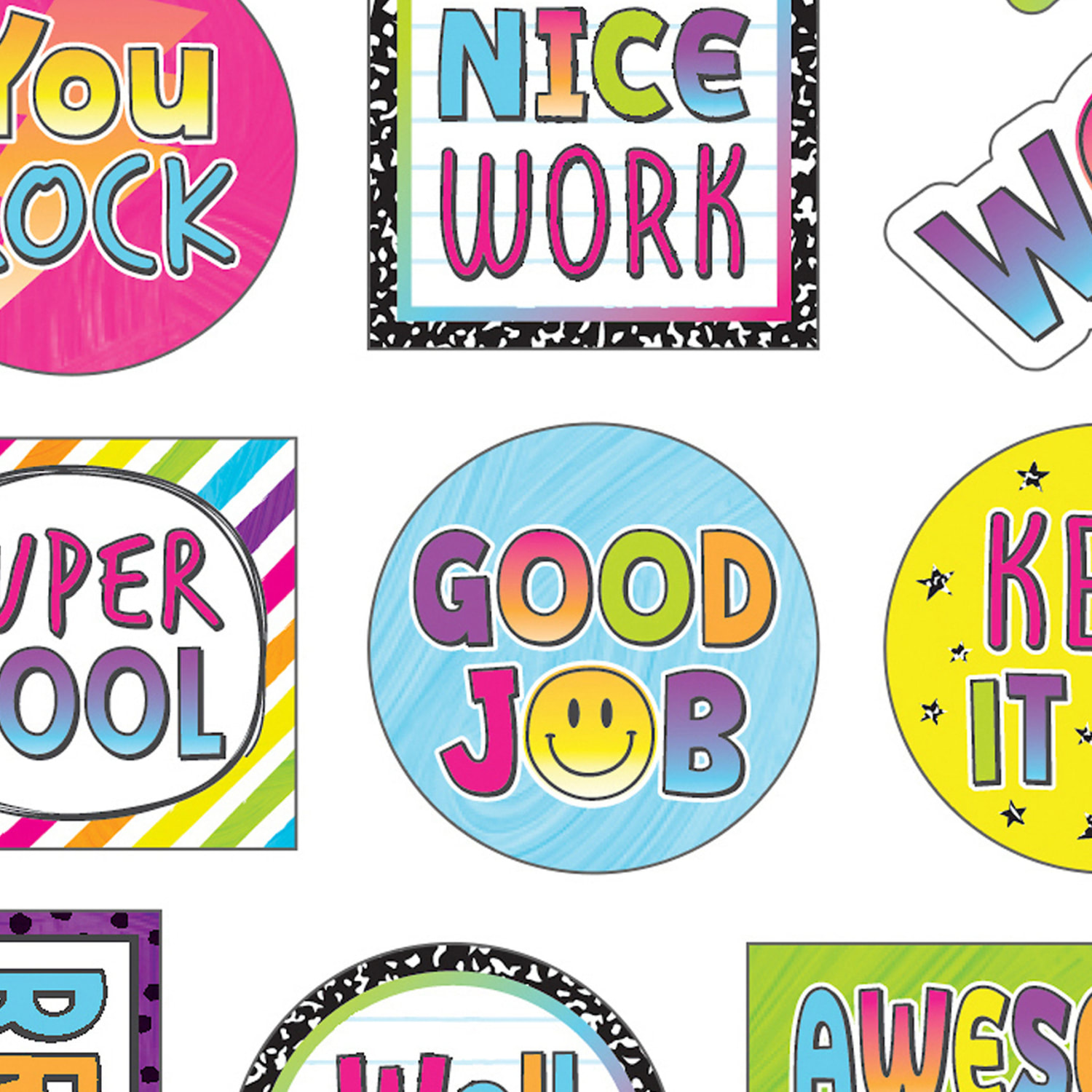 Teacher Created Resources Stickers, Brights 4Ever, 120 Stickers Per Pack, Set Of 12 Packs - Image 4
