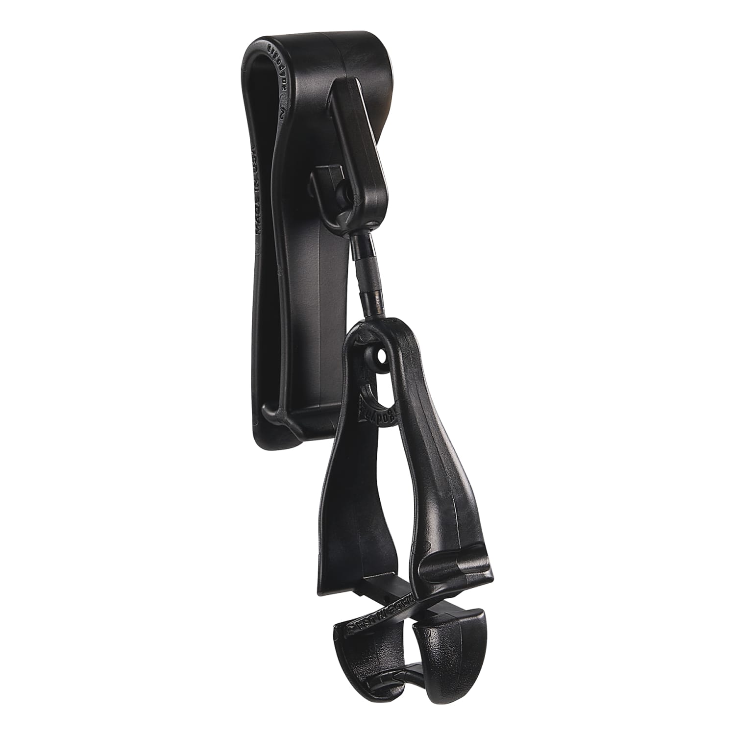 Ergodyne 3425 Glove Belt Clip Holder, 6-1/2in, Black, Total Qty 1