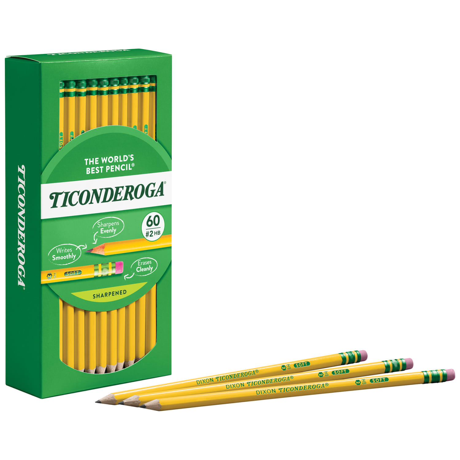 Ticonderoga Presharpened Wooden Pencils, #2/Soft, Yellow, Pack Of 240 Pencils - Image 3