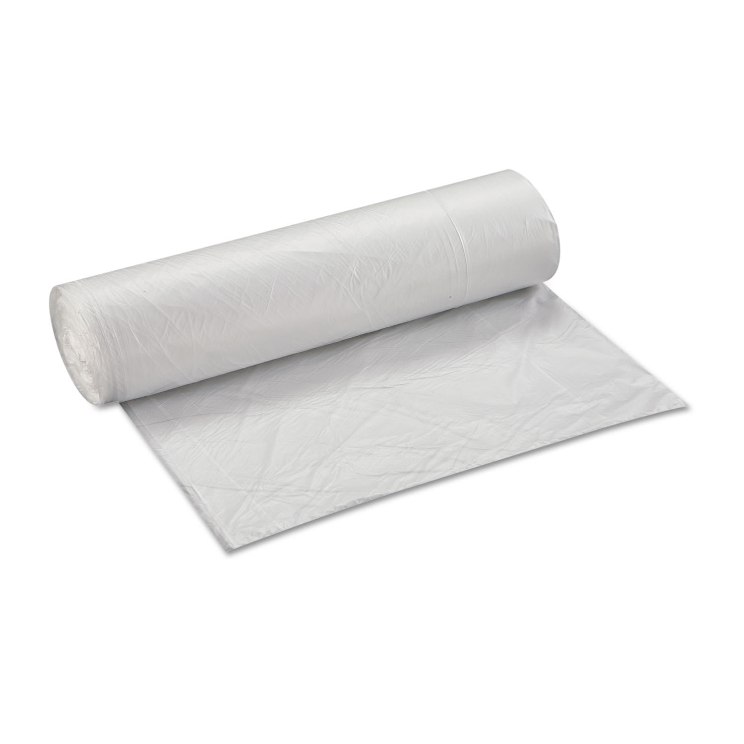 Interplast Group High Density Commercial Can Liner Value Pack, 45 gal, 12 mic, 40in x 46in, Clear, Interleaved Roll, 25 Bags/Roll, 10 Rolls/CT - Image 3