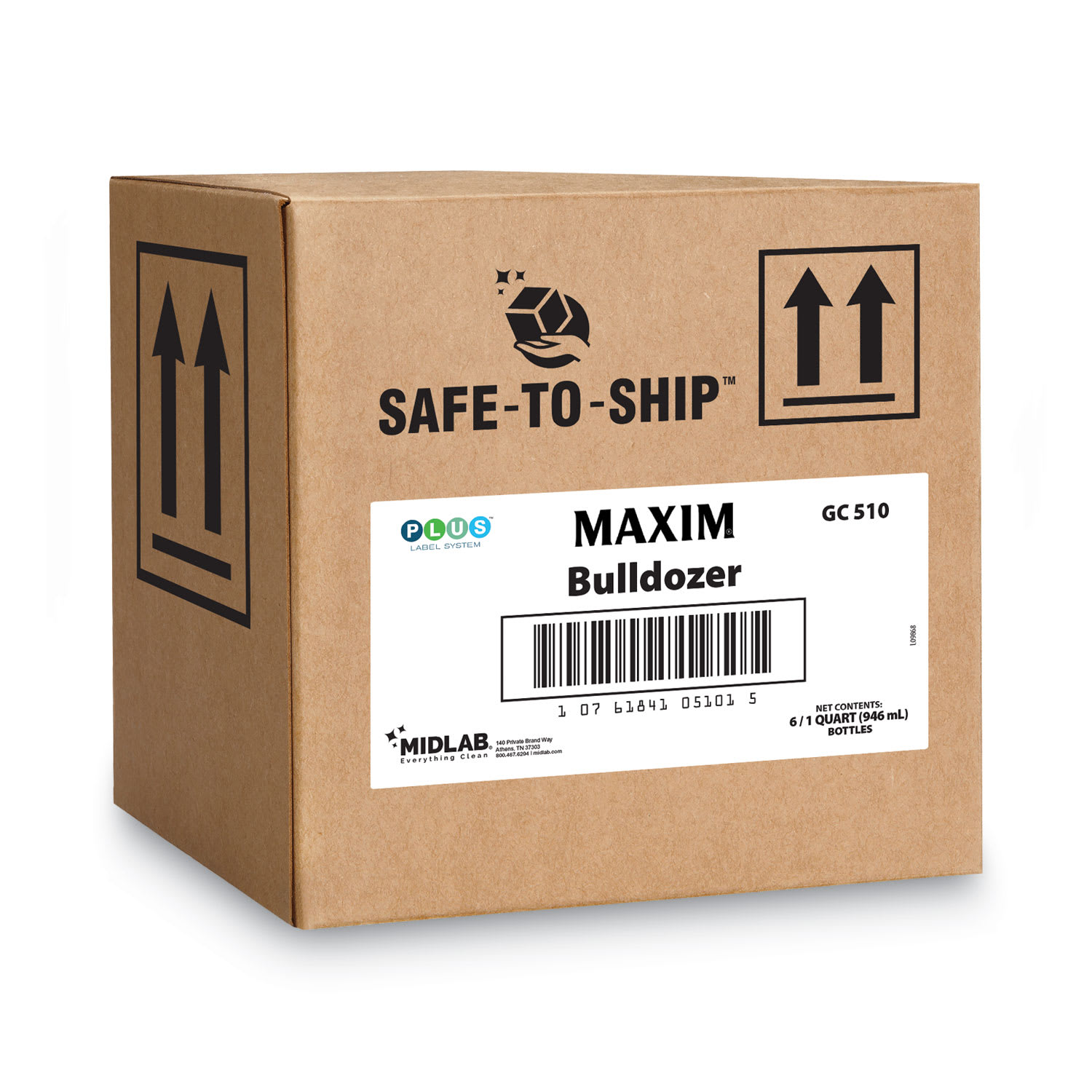 Maxim Bulldozer Cleaner/Degreaser RTU, Safe-to-Ship, Lemon Scent, 32 oz, 6/Carton - Image 4