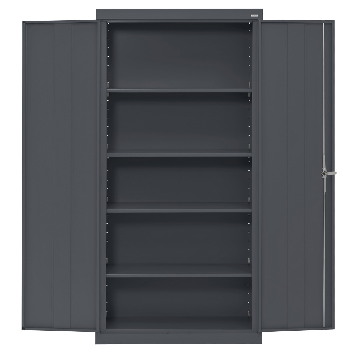 Sandusky Classic Series Medium-Duty Assembled Storage Cabinet, 72inH x 36inW x 24inD, Charcoal - Image 5