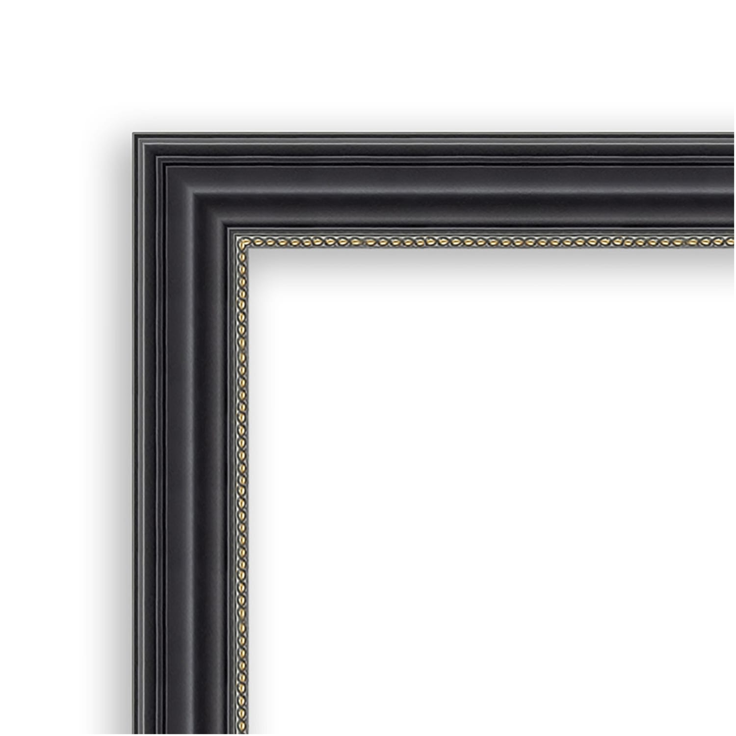 Amanti Art Narrow Wood Picture Frame, Opening Size 16in x 20in, 17in x 21in, Stylish Black - Image 4