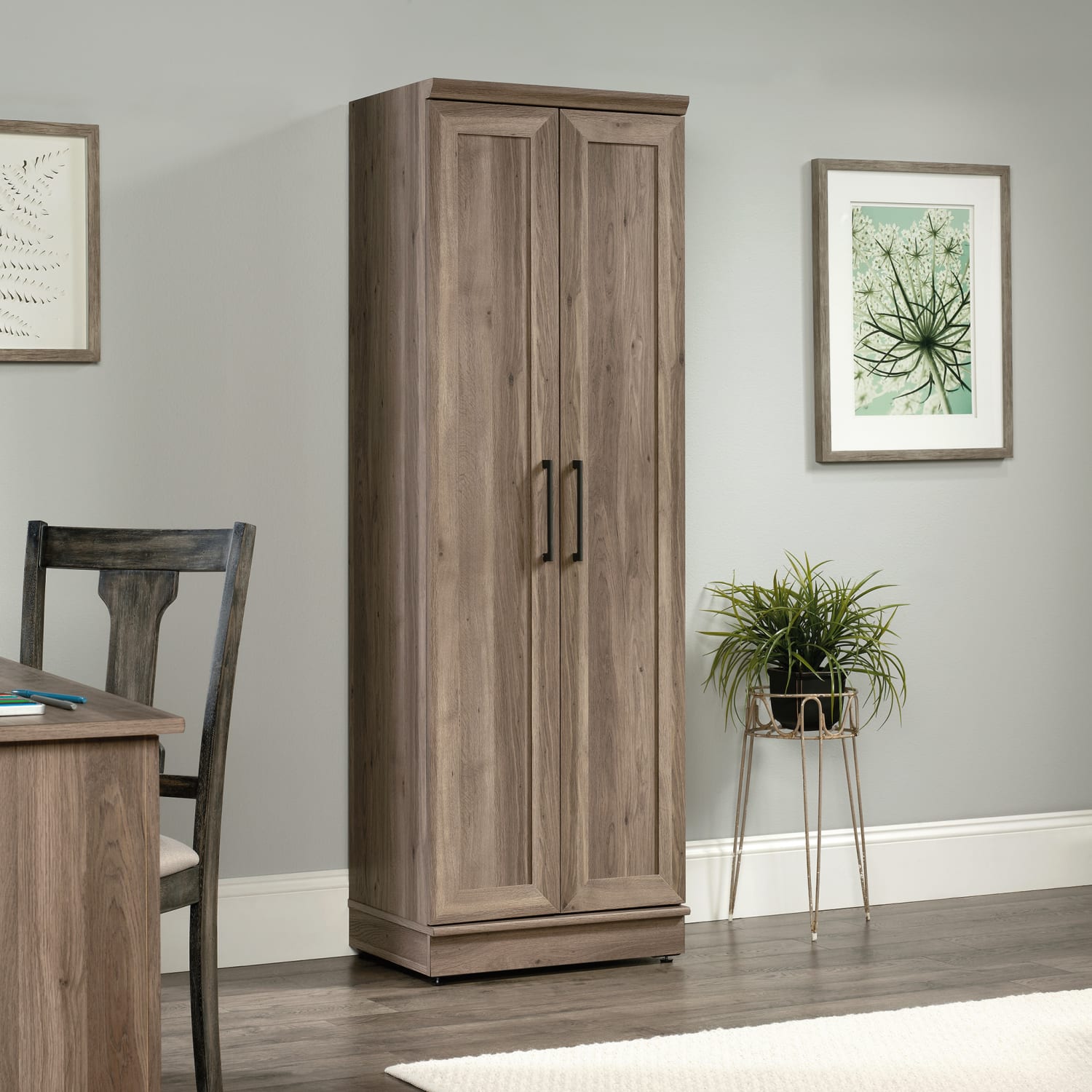 Sauder HomePlus Narrow Storage Cabinet, Salt Oak - Image 4