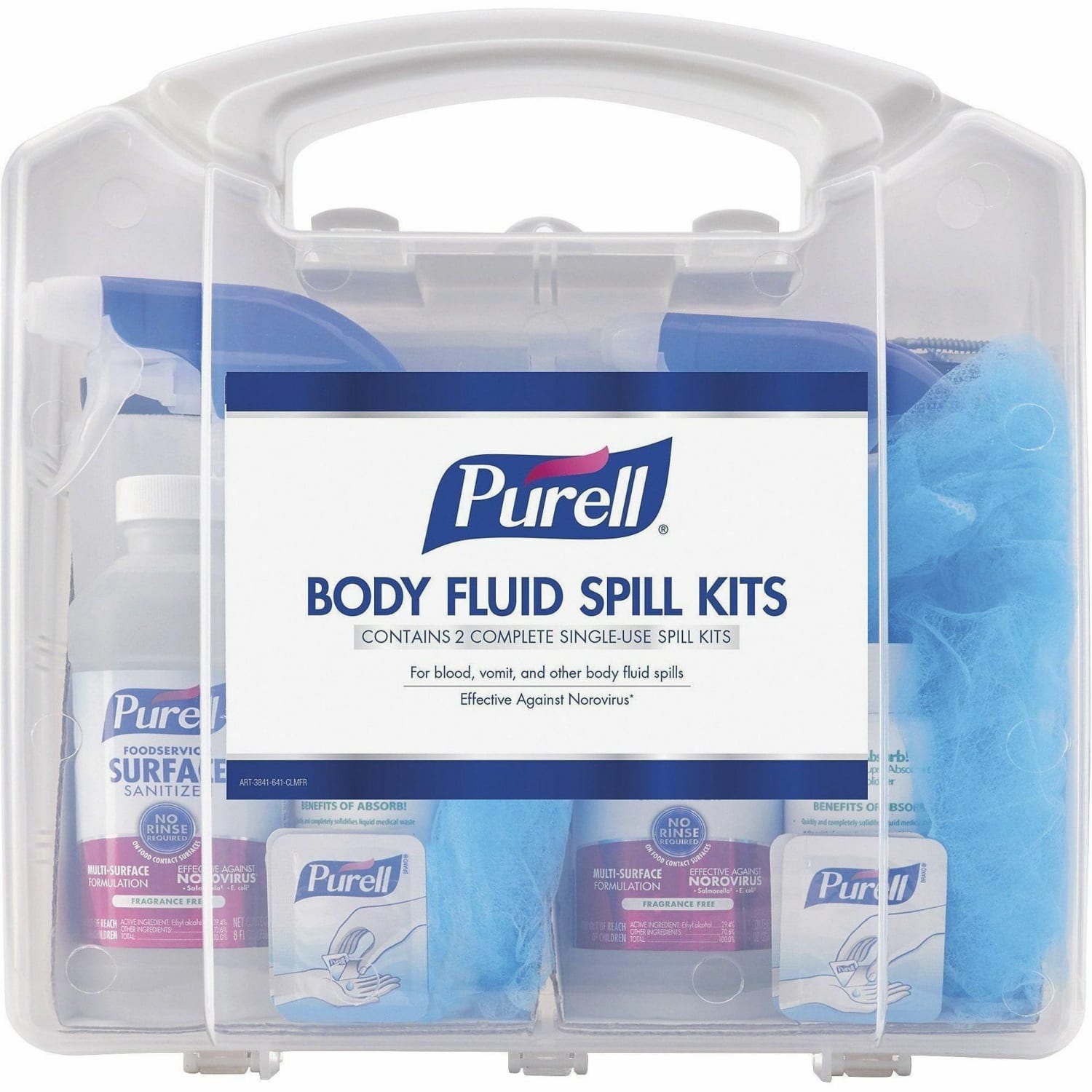 PURELL Body Fluid Spill Kit - White, Clear - 8 / Carton - Image 3