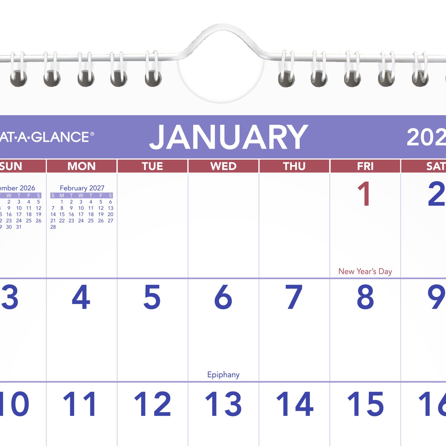 AT-A-GLANCE 2027 Monthly Wall Calendar, Mini, 6 1/2in x 7 1/2in - Image 6