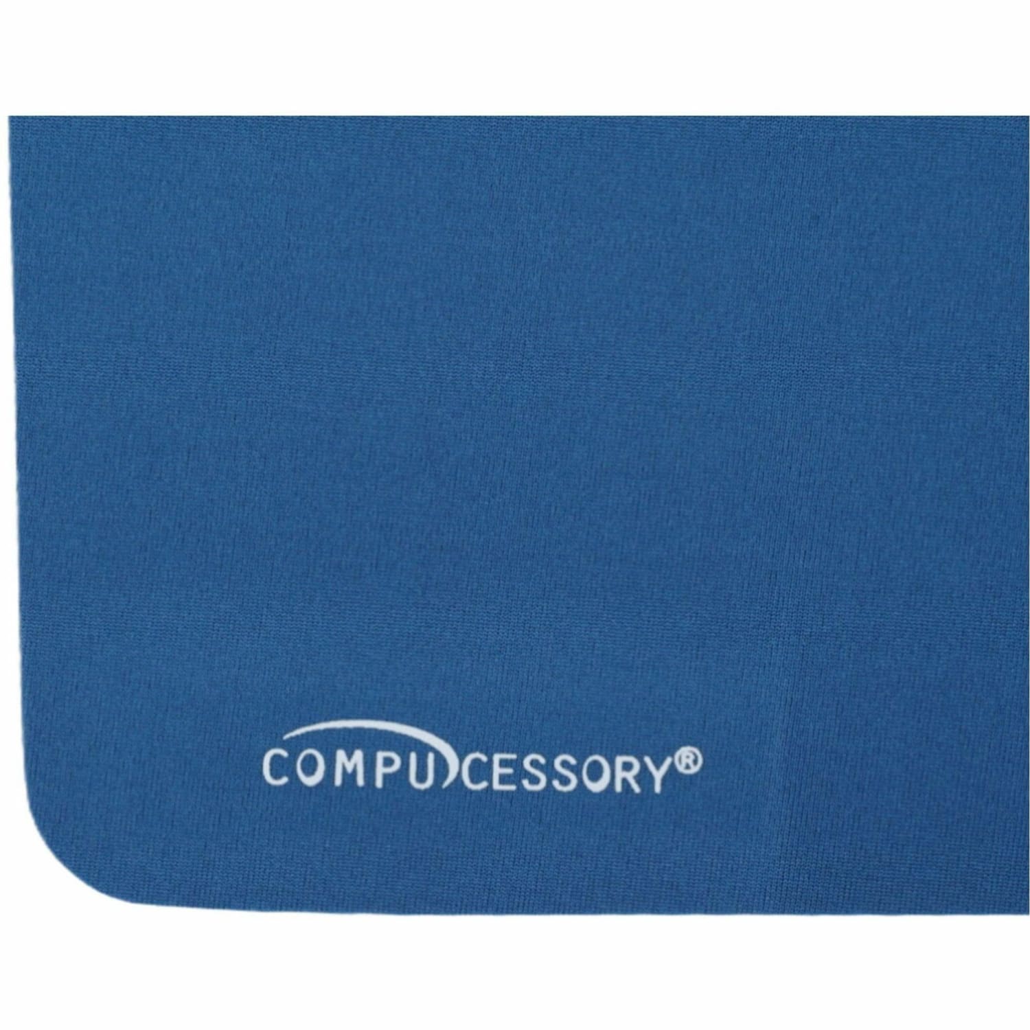 Compucessory Smooth Cloth Nonskid Mouse Pads - 9.50in x 8.50in Dimension - Blue - Rubber, Cloth - 1 Each - Image 5