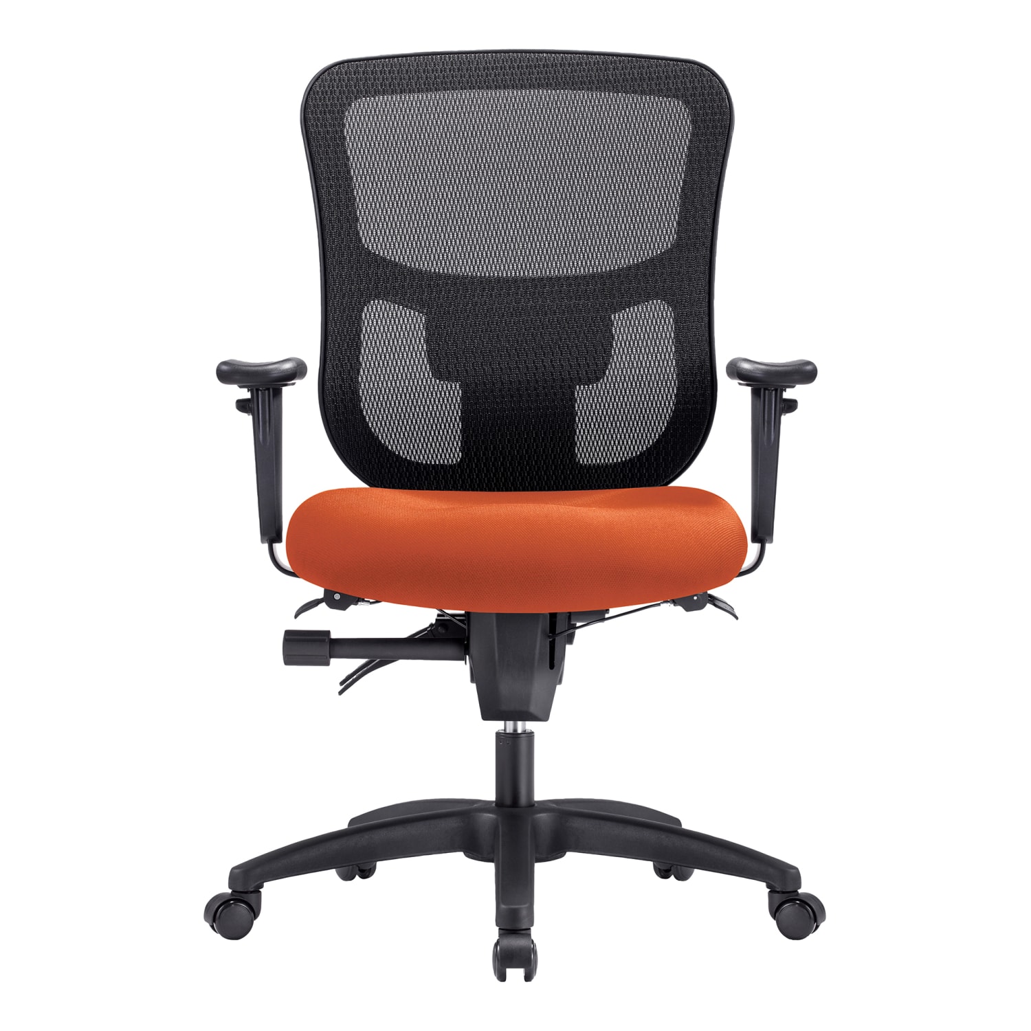 WorkPro 9500XL Series Big Tall Ergonomic MeshPremium Fabric MidBack Chair BlackTangerine BIFMA Compliant PopularChairscom WorkPro 9500XL Series Big Tall Ergonomic MeshPremium Fabric Mid Back Chair BlackTangerine BIFMA Compliant PopularChairscom