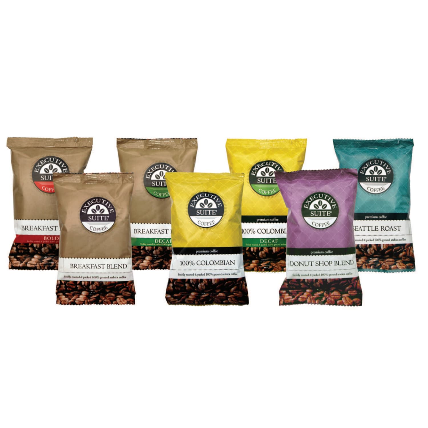 Executive Suite Coffee Single-Serve Coffee Packets, Decaffeinated, Breakfast Blend, Carton Of 42 - Image 3