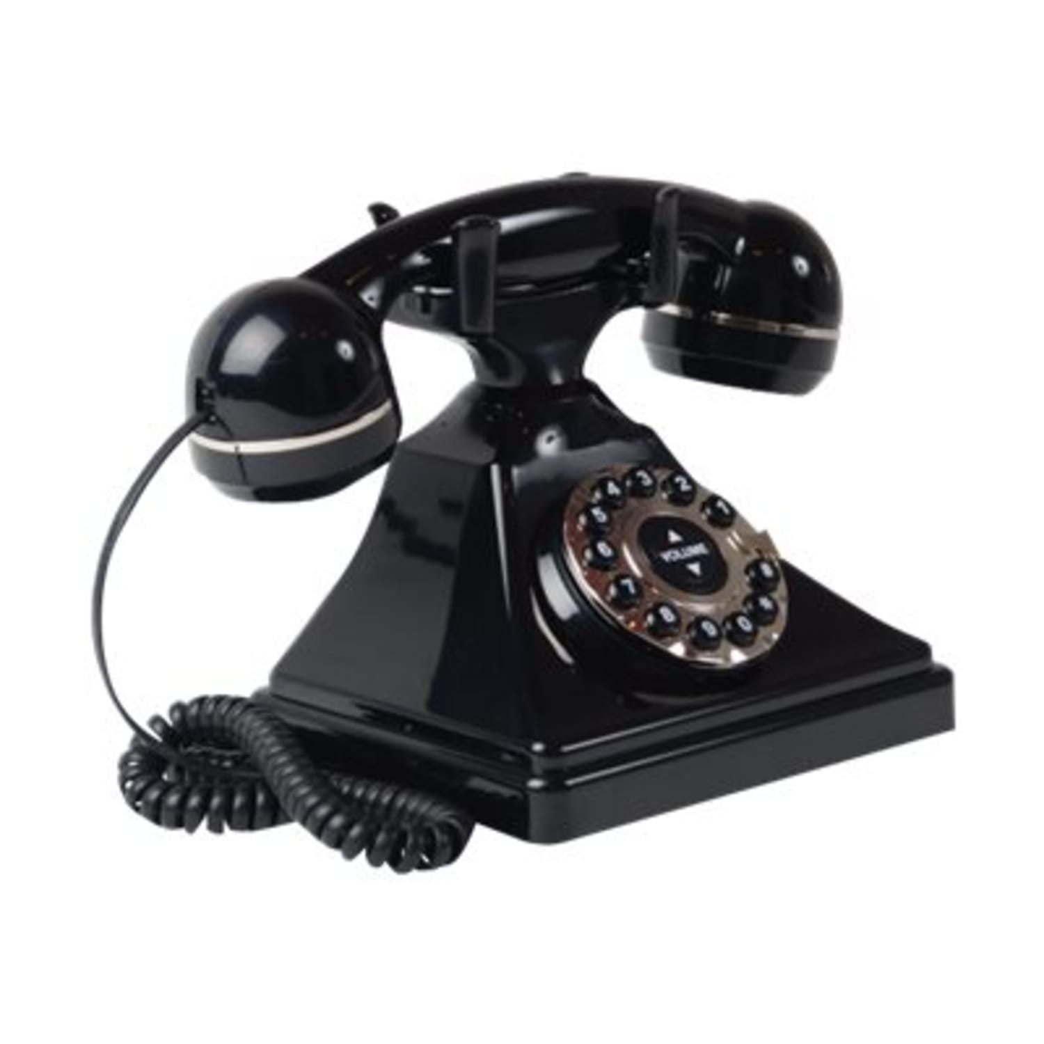 TeleMatrix Retro Series Corded Phone, Black, 260091 - Image 3