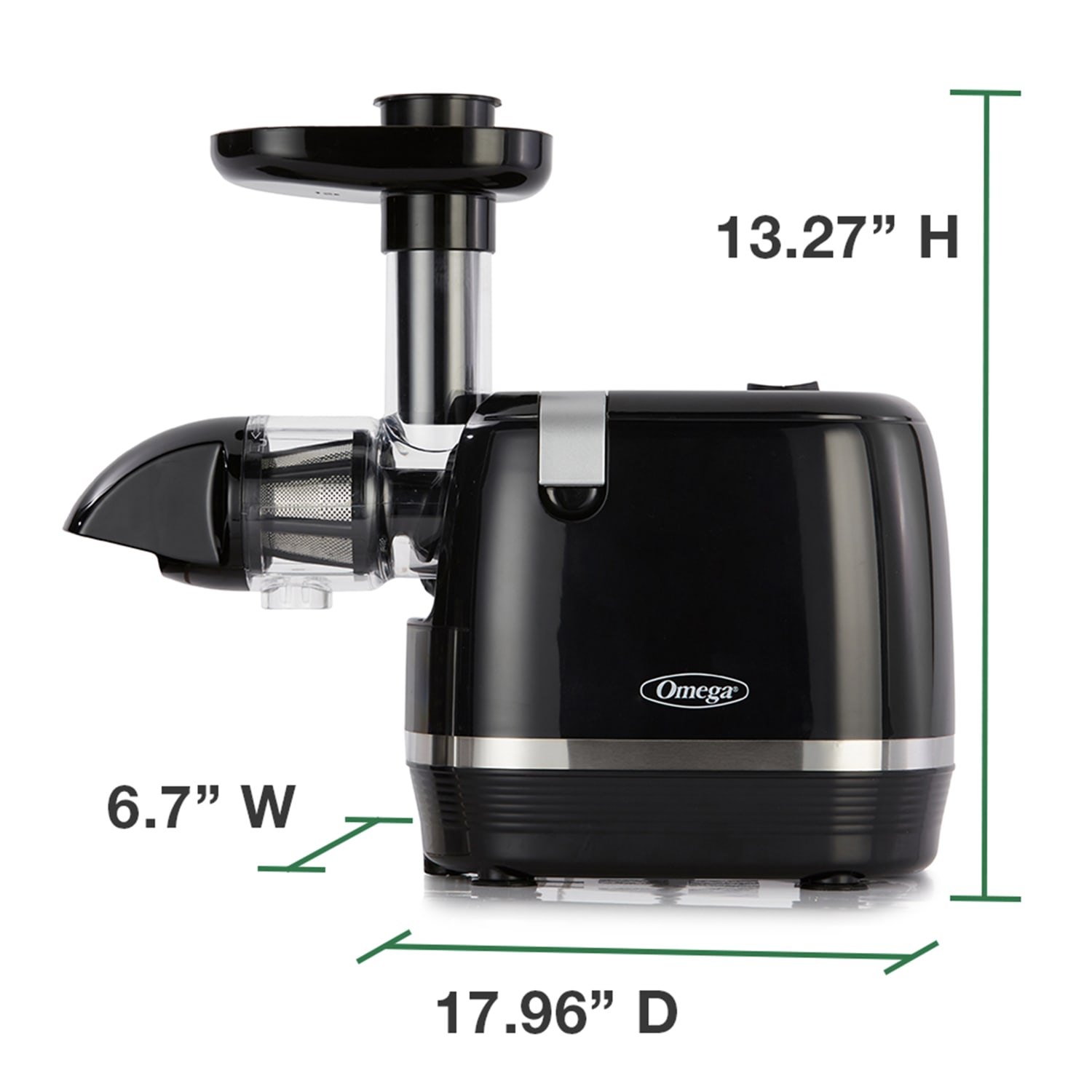 Omega H3000R Horizontal Cold Press Juicer, Black - Image 5