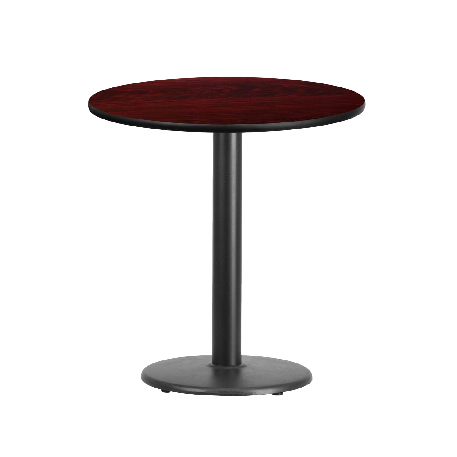 Flash Furniture Round Hospitality Table, 31-3/16inH x 24inW x 24inD, Mahogany - Image 3