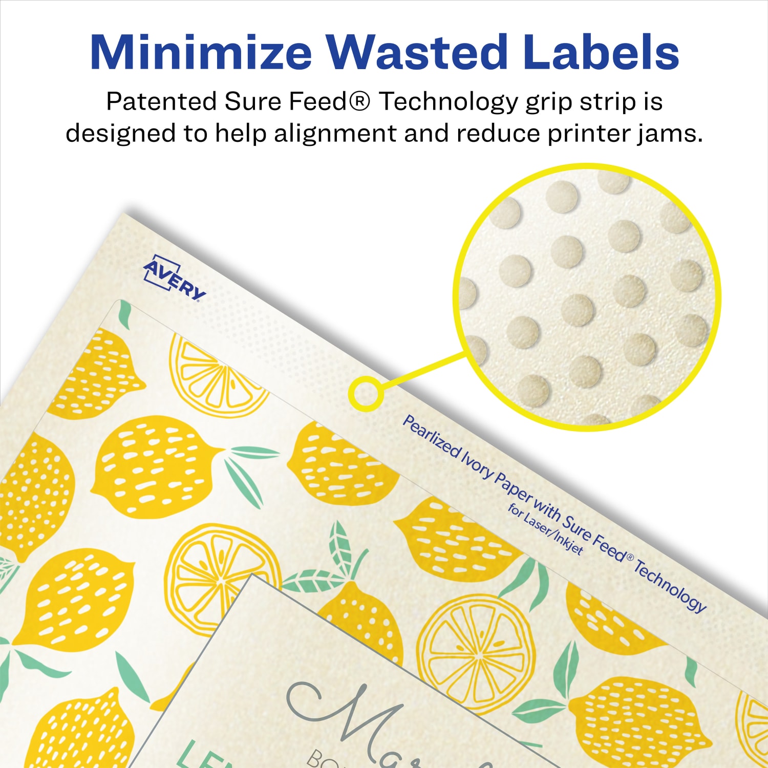 Avery Pearlized Permanent Labels With Sure Feed, 94258-PIP25, Rectangle, 5in x 7in, Ivory, Pack Of 50 Labels - Image 5