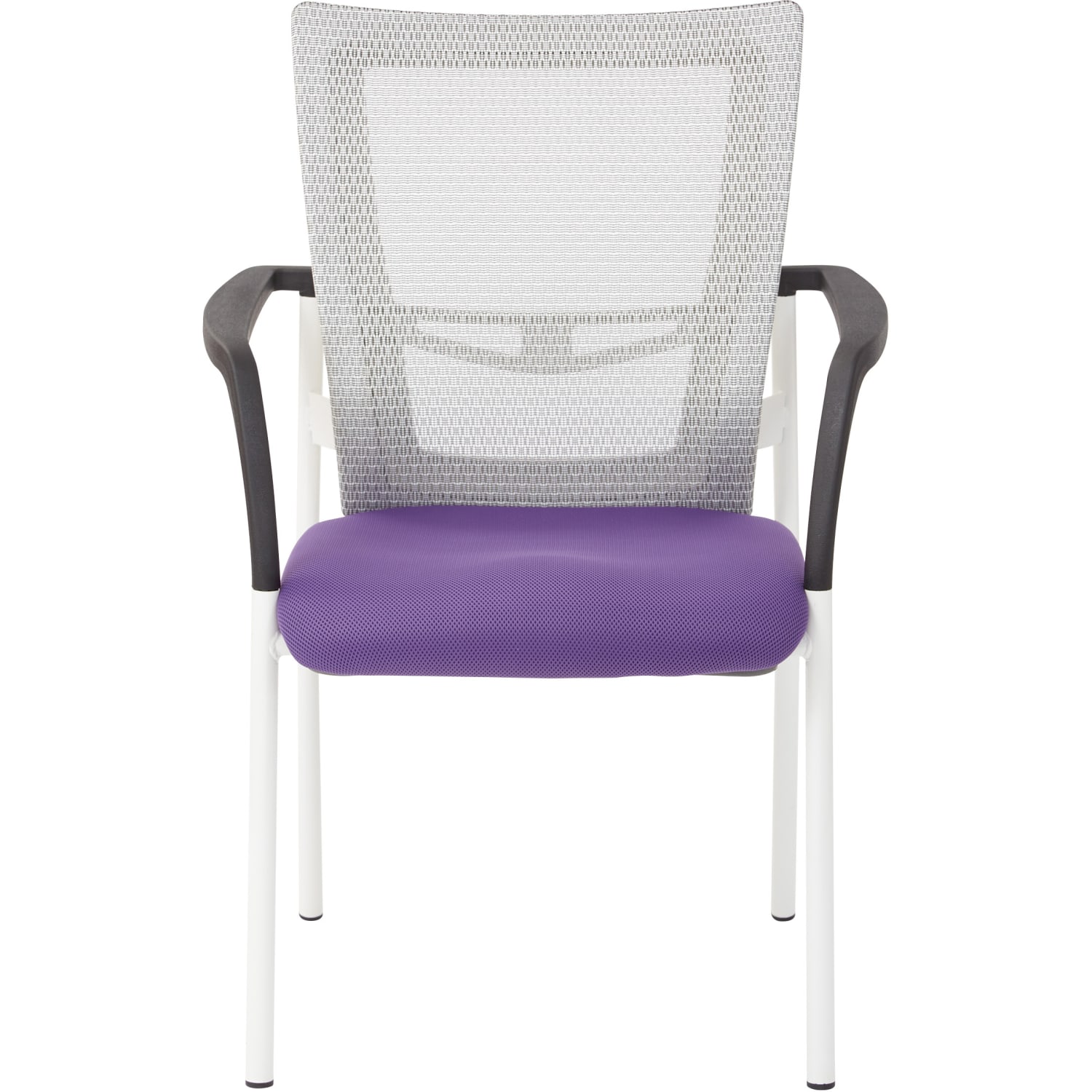 Office Star Low-Back Mesh Visitors Chair, Purple - Image 3