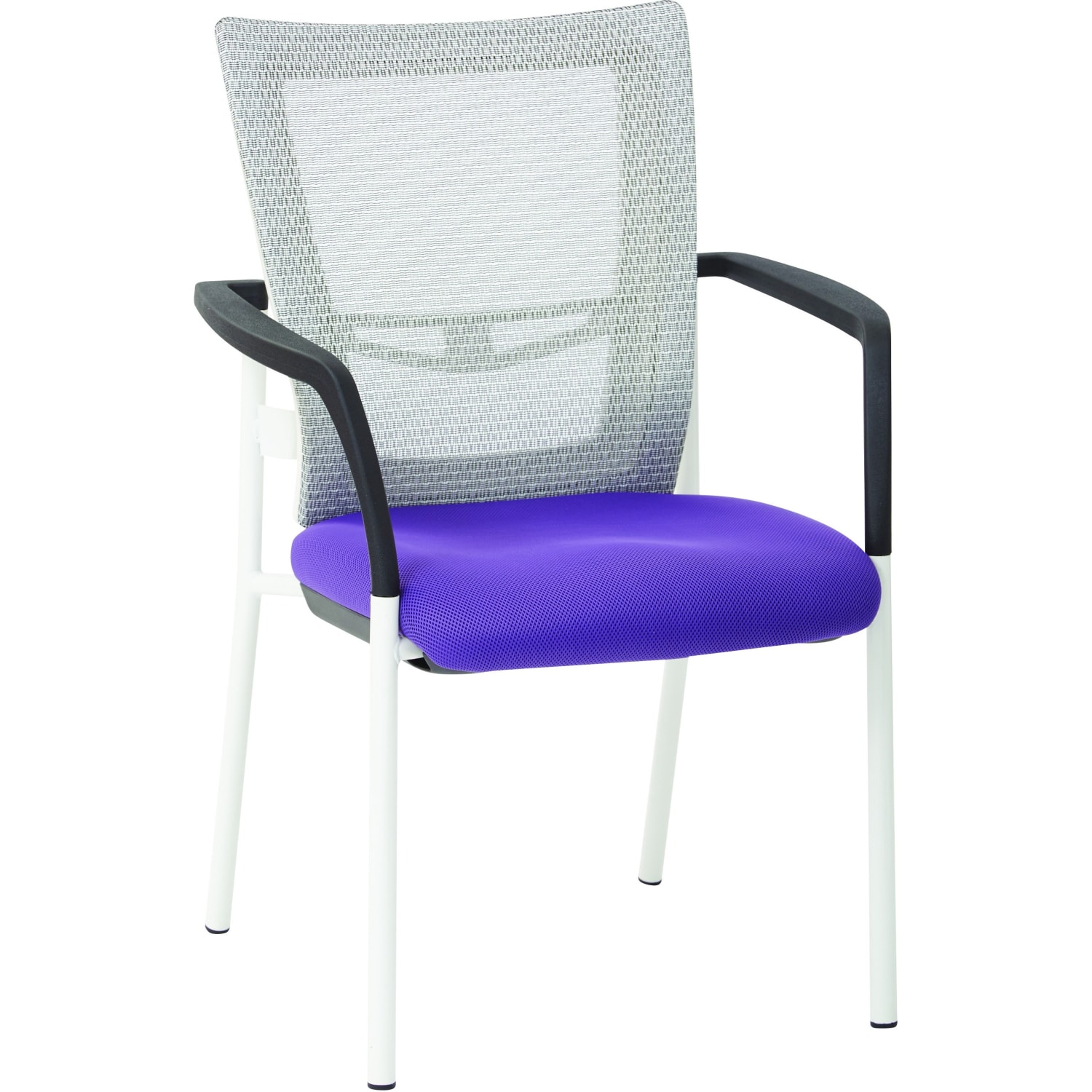 Office Star Low-Back Mesh Visitors Chair, Purple - Image 6