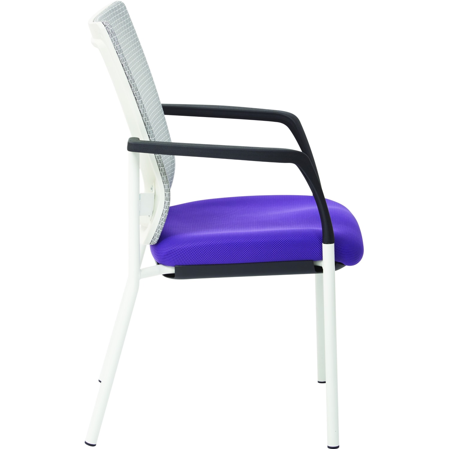 Office Star Low-Back Mesh Visitors Chair, Purple - Image 7