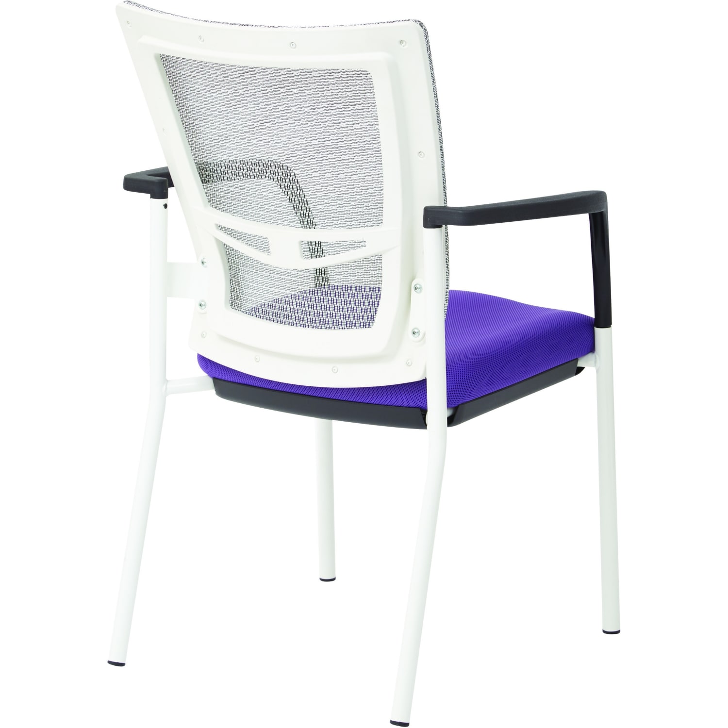 Office Star Low-Back Mesh Visitors Chair, Purple - Image 8