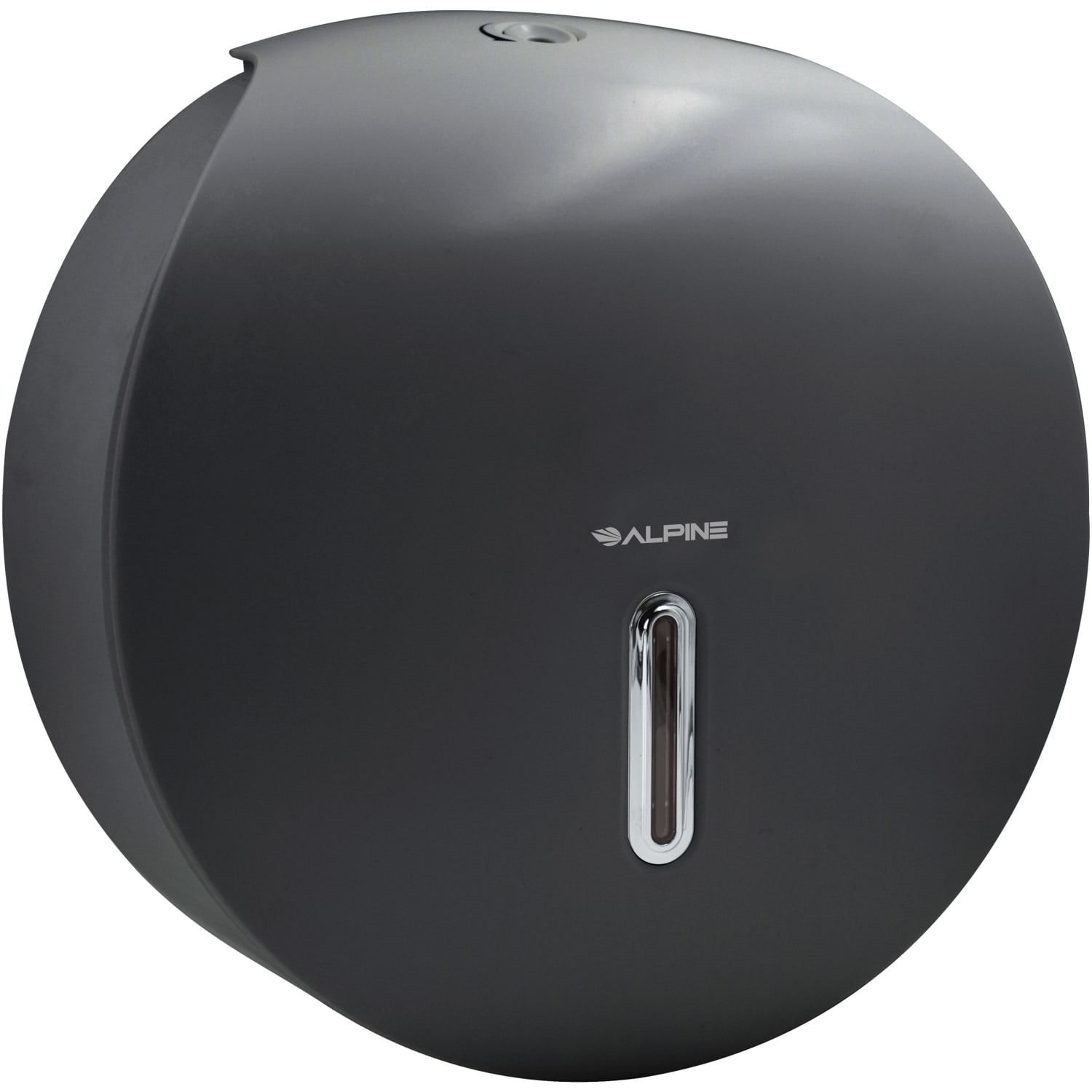 Alpine Single Roll Jumbo Toilet Paper Dispenser, 11-3/4inH x 11-1/2inW x 5-5/16inD, Gray