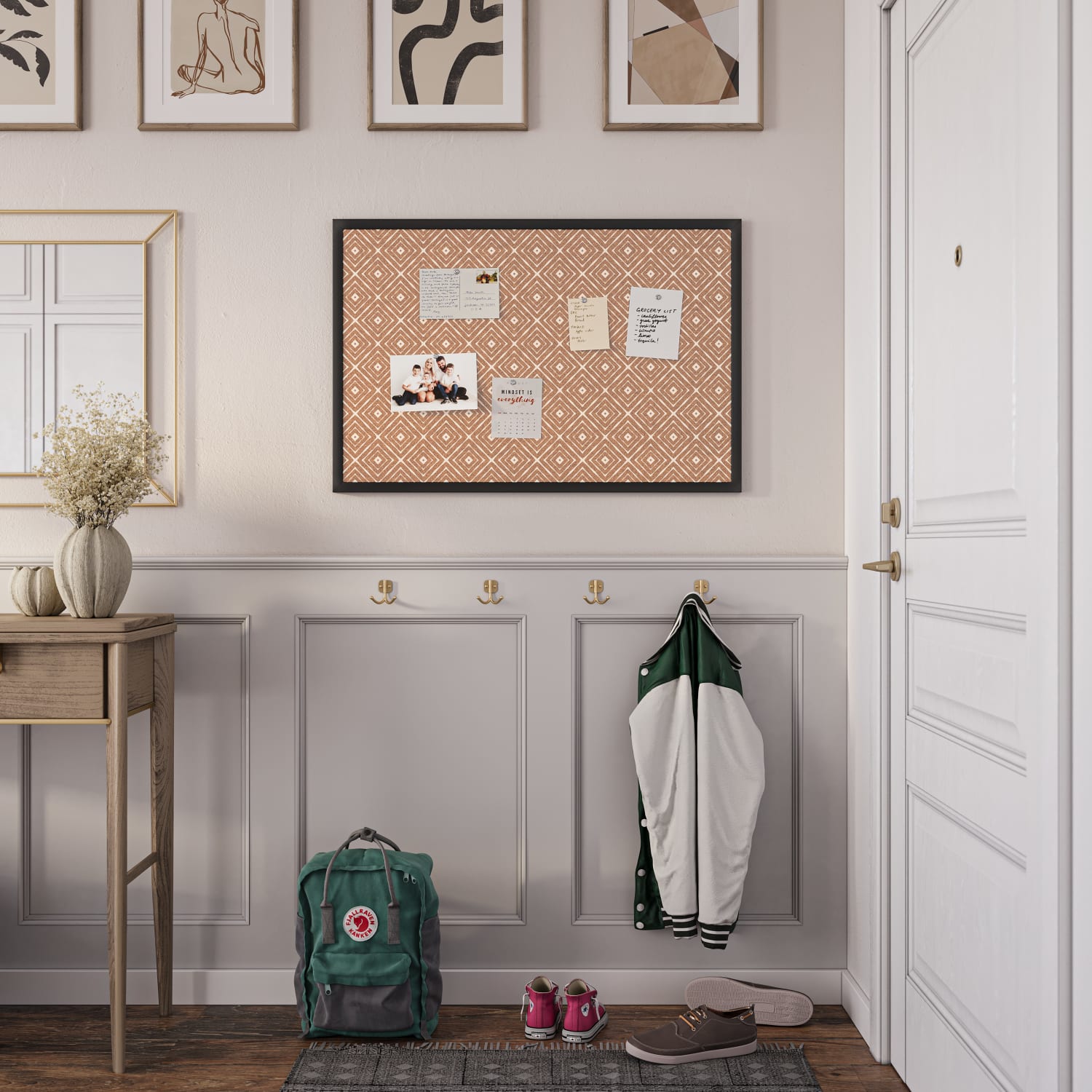 U Brands Fashion Cork Bulletin Board, 36in X 24in, Black Wood Frame, Actual Size 35in X 23in (2884U00-01) - Image 3