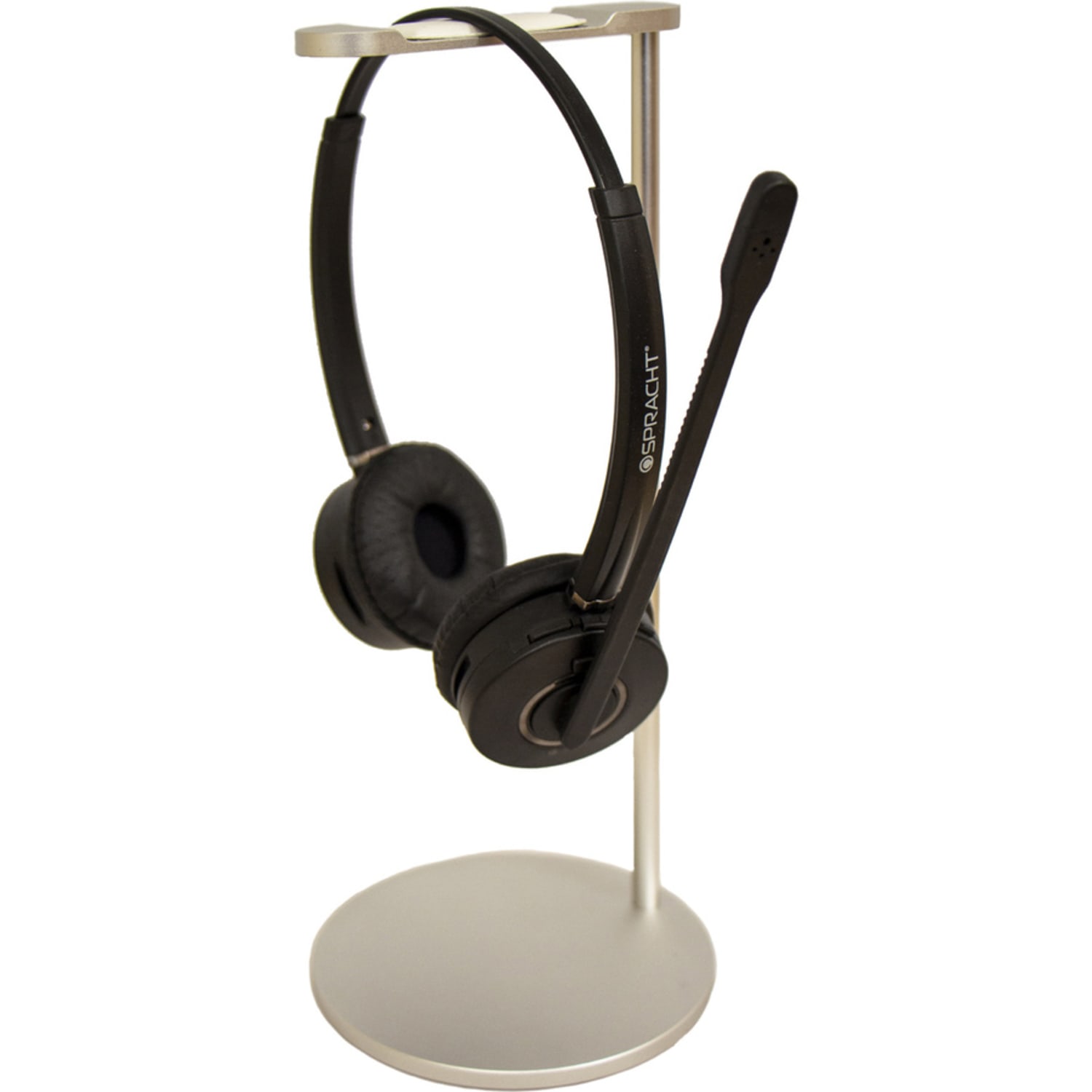 Spracht HSS-2010 Headset Holder - 4.3in Height x 4.3in Width x 9.9in Depth - Aluminum Alloy - Metallic Silver - Image 4