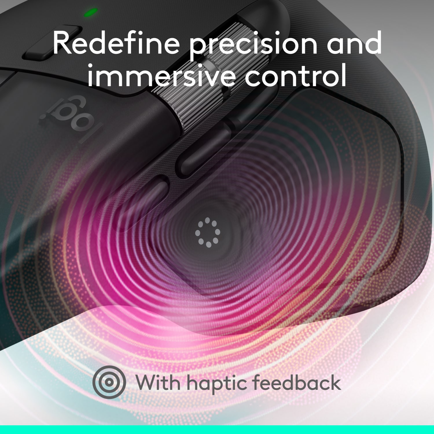 Logitech MX Master 4 Ergonomic Wireless Mouse with Advanced Performance Haptic Feedback, Bluetooth, Black, 910007560 - Image 3