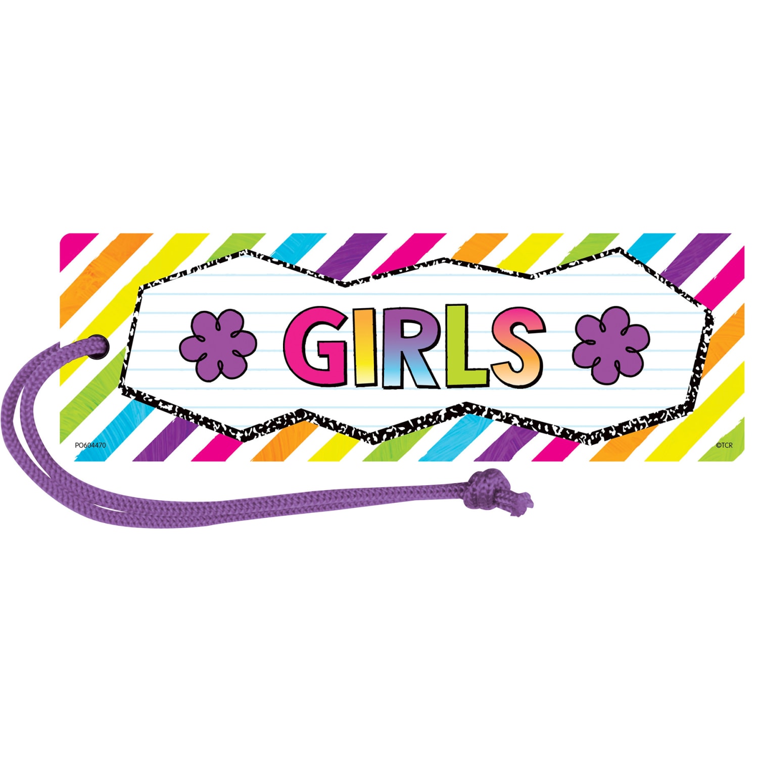 Teacher Created Resources Brights 4ever Magnetic Hall Passes, 6-3/4in x 2-1/4in, Girls, Pack Of 6 Passes - Image 3