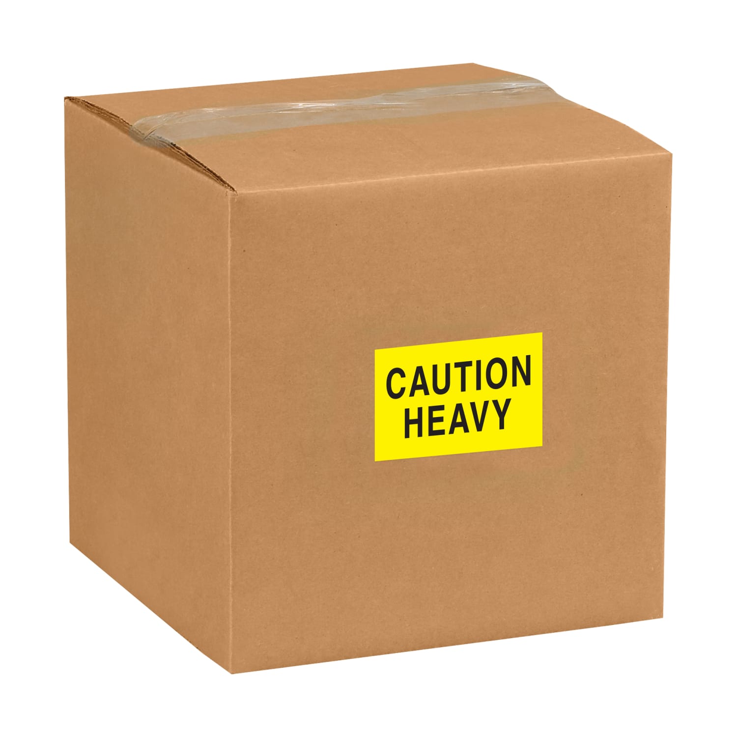 Tape Logic Safety Labels, "Caution Heavy", Rectangular, DL1610, 2in x 3in, Fluorescent Yellow, Roll Of 500 Labels - Image 3