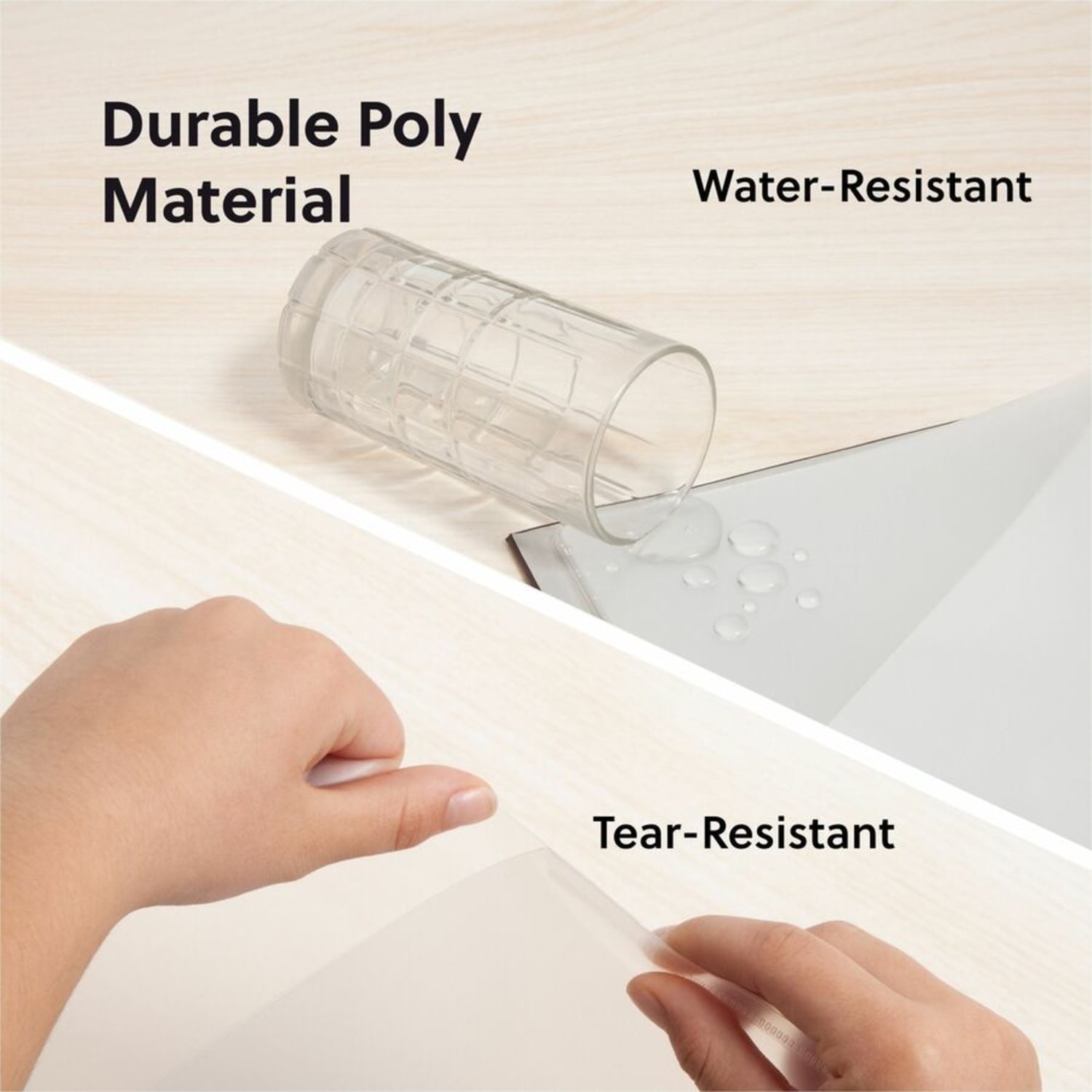 Smead Inndura 3-Hole Poly Slash Jackets, 9 1/4in x 11 1/4in, Clear, Pack Of 5 - Image 5