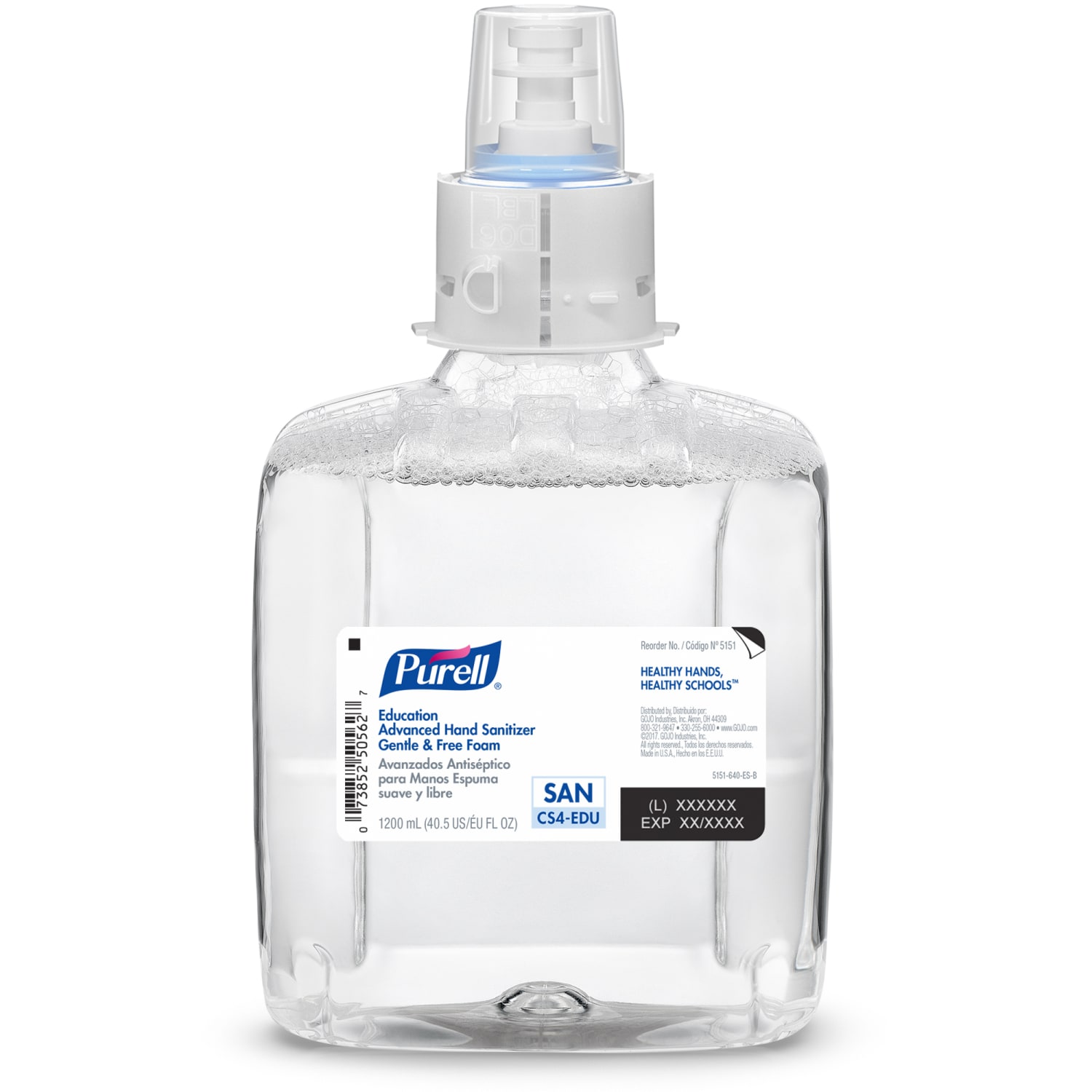 Purell Education Advanced Gentle And Free Hand Sanitizer Refill, 40.57 Oz, Pack Of 4 Refill Bottles - Image 3