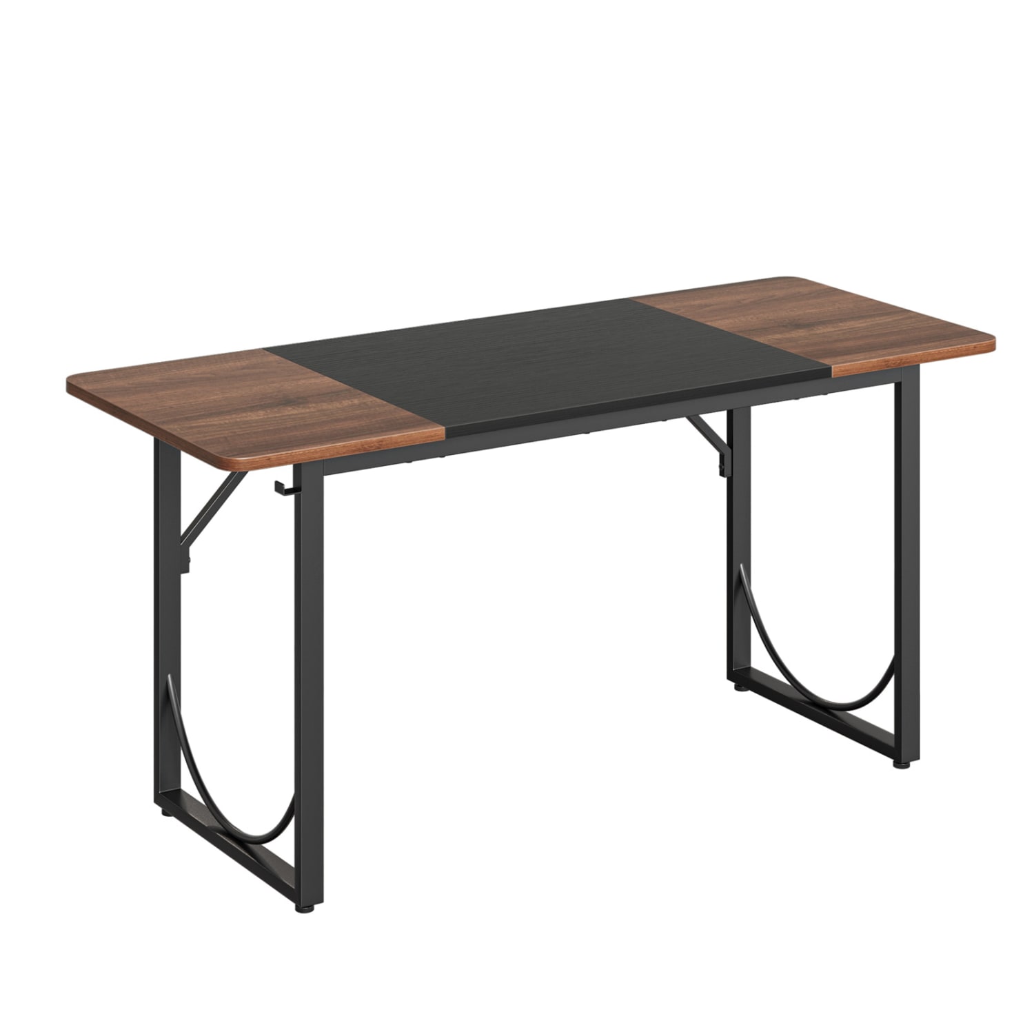 Pinmoco 63in Ergonomic Engineered Wood Modern Home Office Computer Desk, Rustic Brown - Image 3