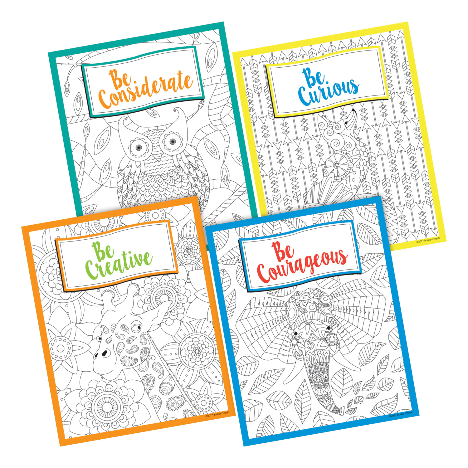Barker Creek Art Prints, 8in x 10in, Moroccan/Color Me! Boho, Set Of 8 Prints - Image 4