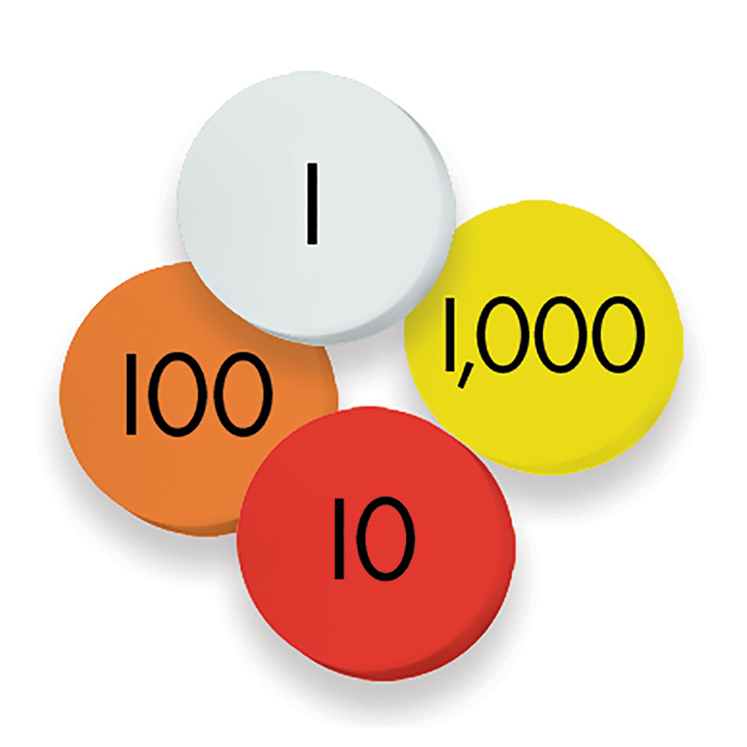 Sensational Math 4-Value Whole Numbers Place Value Discs, 100 Per Set, Pack Of 3 Sets - Image 3