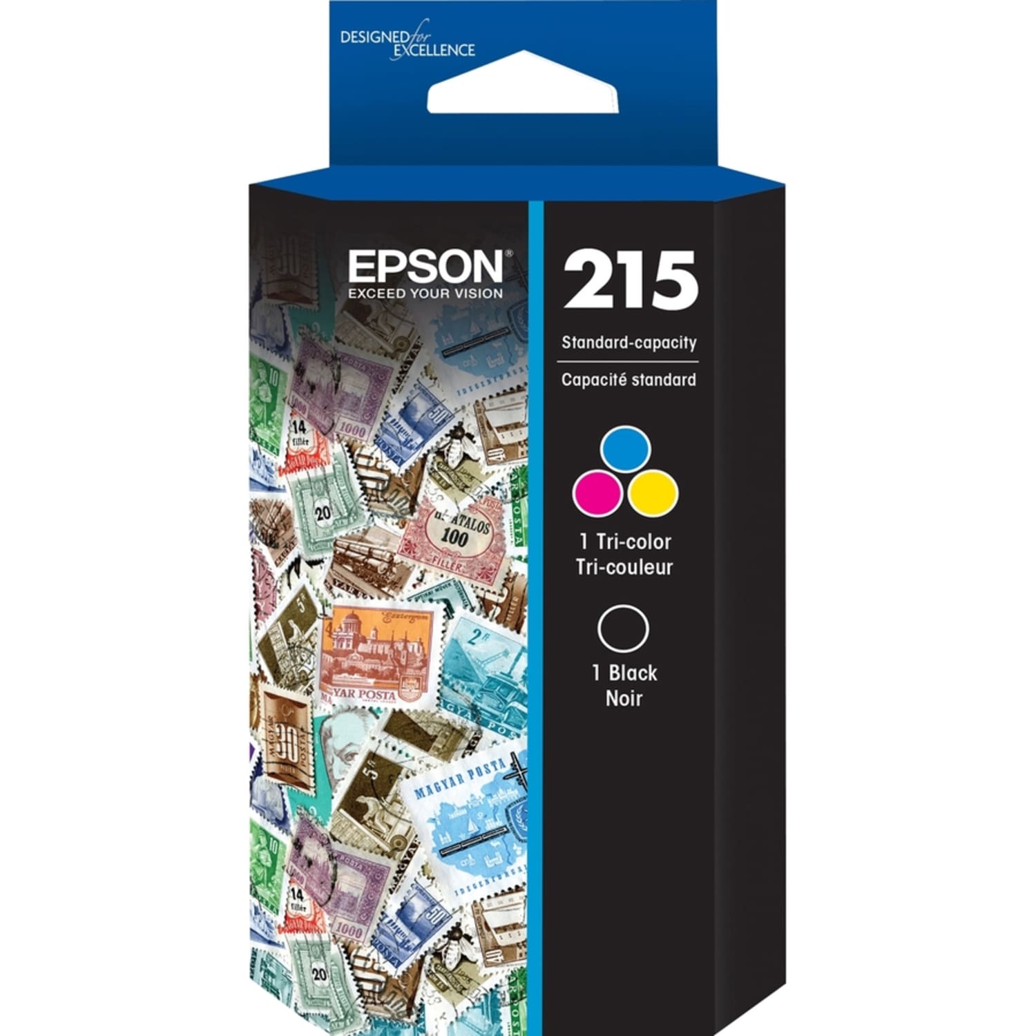 Epson 215 Black And Cyan, Magenta, Yellow Ink Cartridges, Pack Of 4, T215120-BCS - Image 3