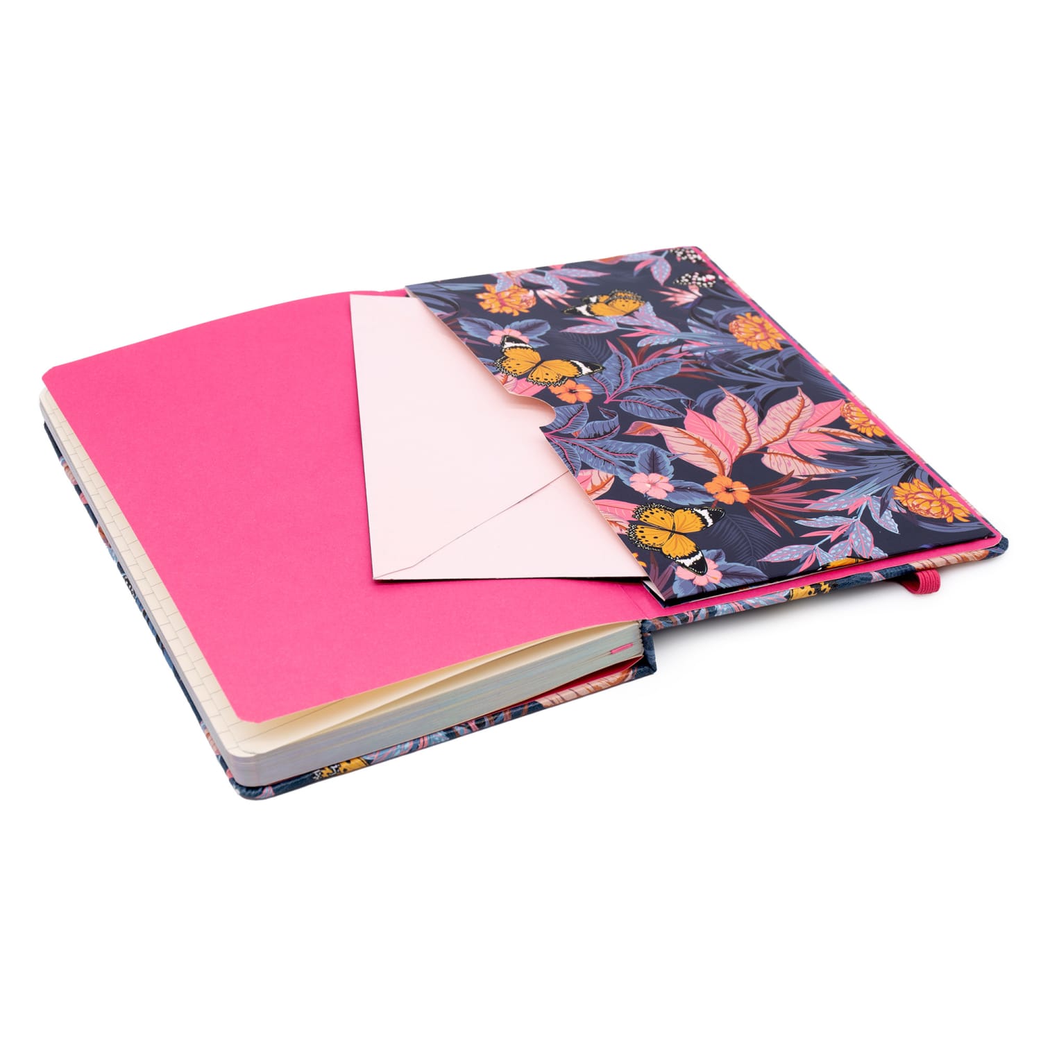 Pukka Pads Bloom Softcover Notebook With Pocket, Blue, Pack 3 - Image 6