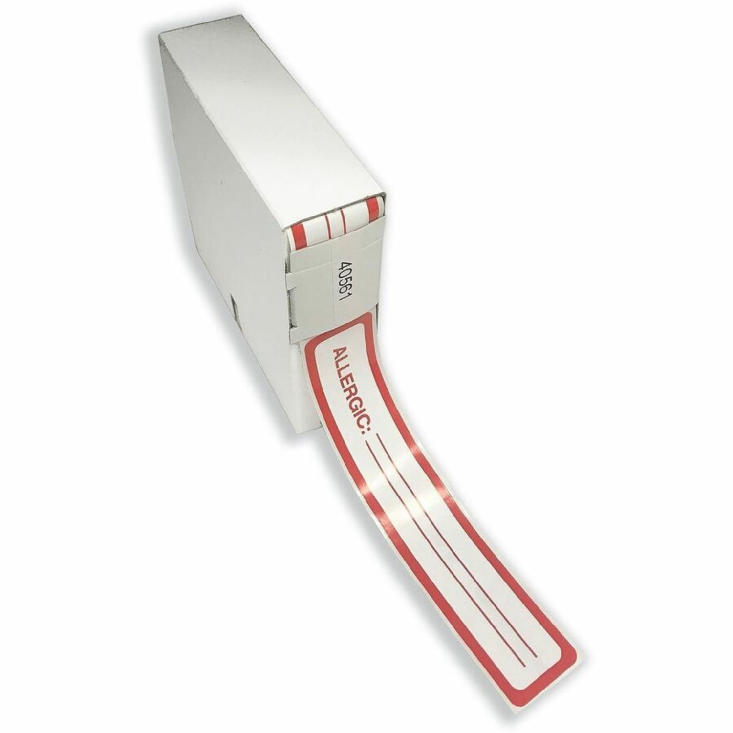 Tabbies Permanent Allergic To: Allergy Label Roll, TAB40561, Red, Roll Of 175 - Image 3