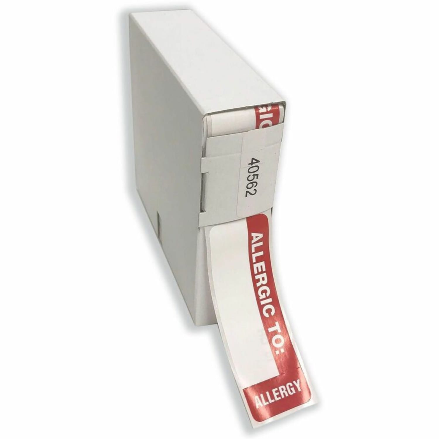 Tabbies Permanent "Allergic To:" Medical Wrap Label Roll, TAB40562, Red, Roll Of 500 - Image 3