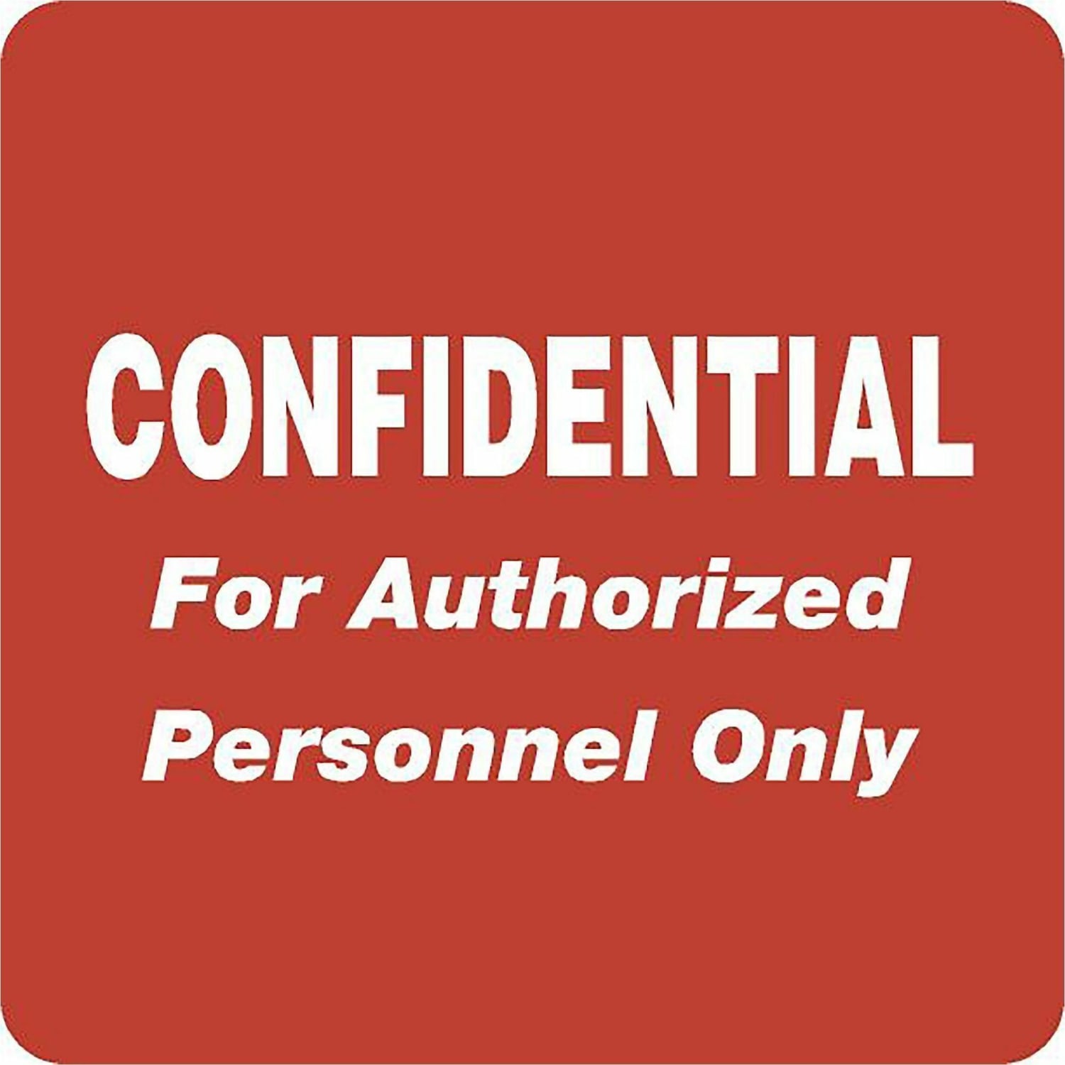Tabbies Permanent "Confidential Authorized Personnel" Only Label Roll, TAB40570, Red, Roll Of 500 - Image 3