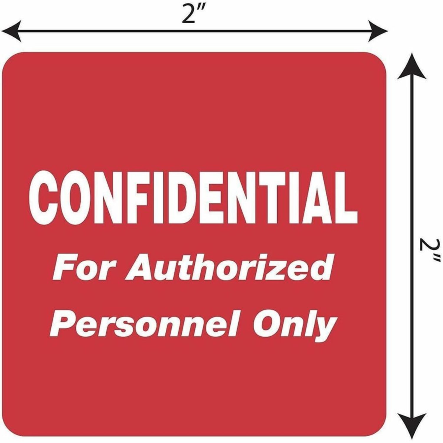Tabbies Permanent "Confidential Authorized Personnel" Only Label Roll, TAB40570, Red, Roll Of 500 - Image 4