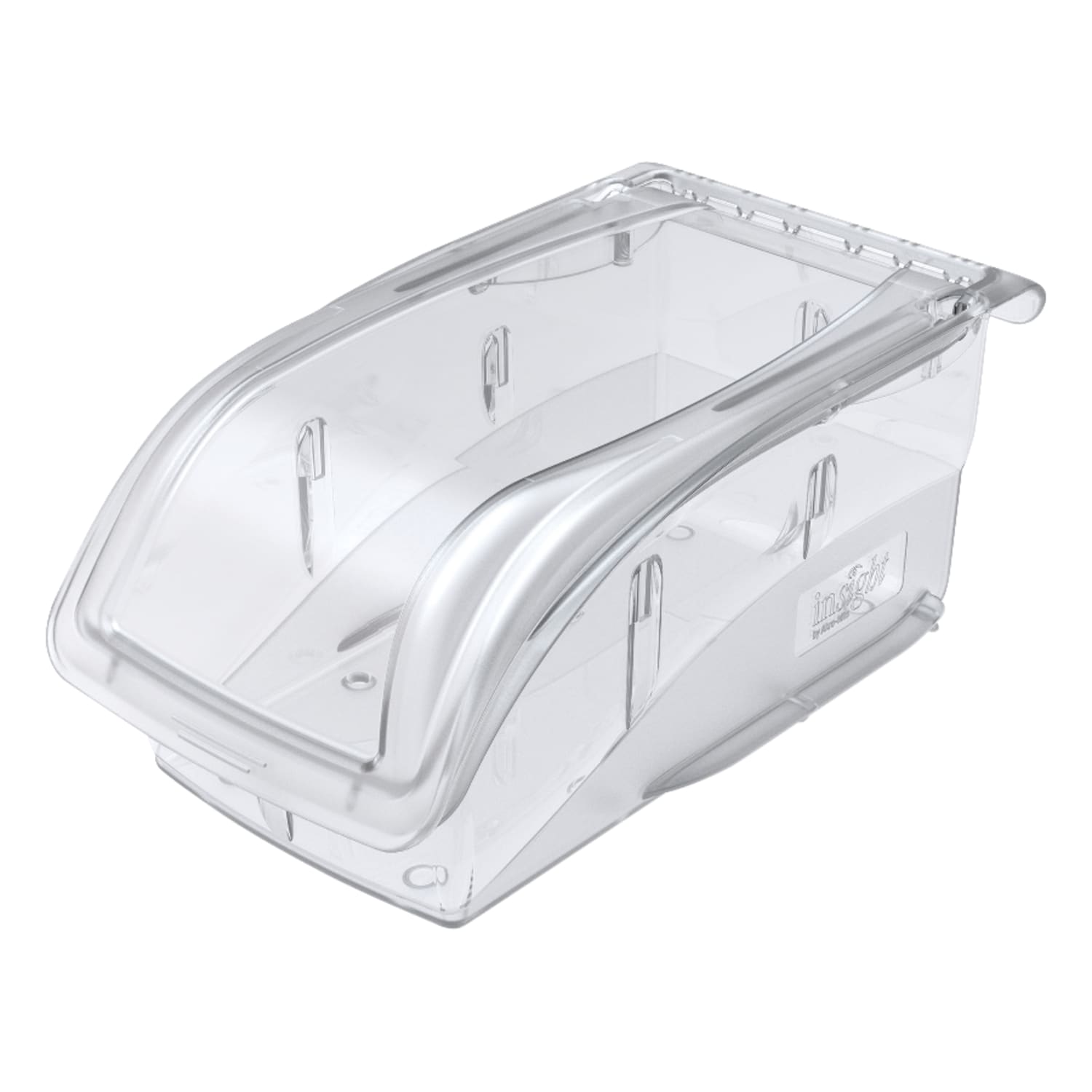 Akro-Mils Insight Supply Bin, Small Size, 5 1/4in x 5 1/2in x 10 7/8in, Clear - Image 3