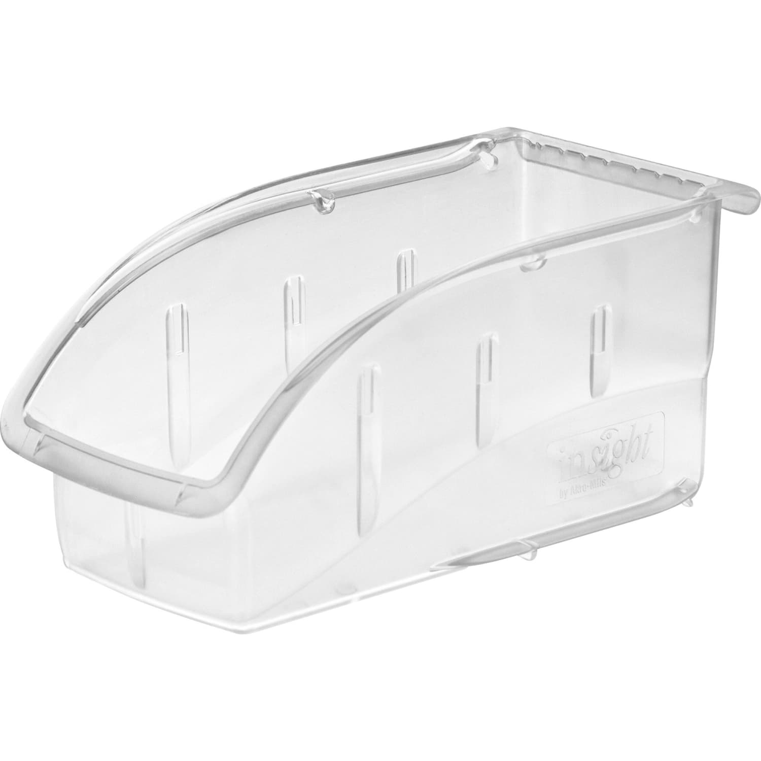 Akro-Mils Insight Supply Bin, Small Size, 5 1/4in x 5 1/2in x 10 7/8in, Clear - Image 4