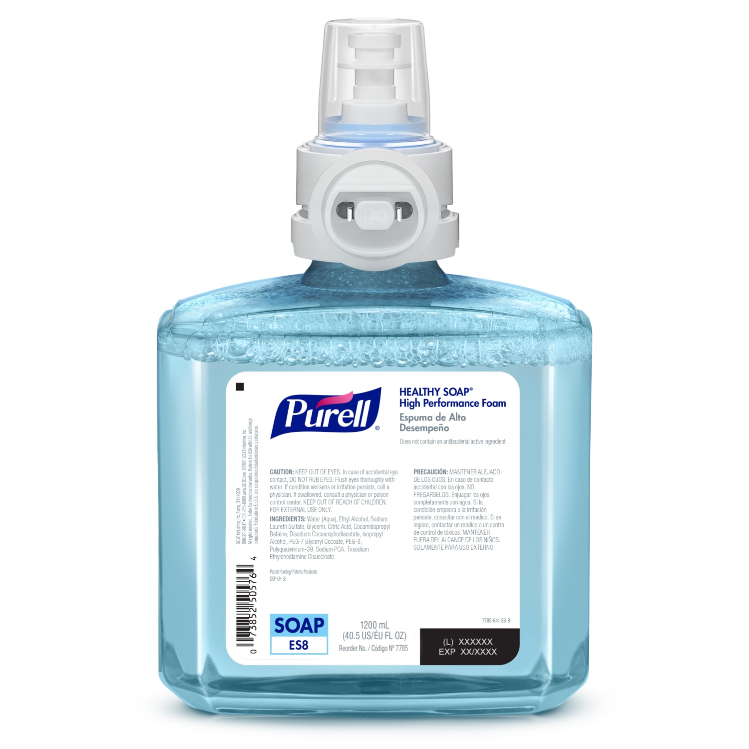 PURELL Brand High Performance HEALTHY SOAP Foam ES8 Refill, Fragrance Free, 40.6 Oz Bottle - Image 3