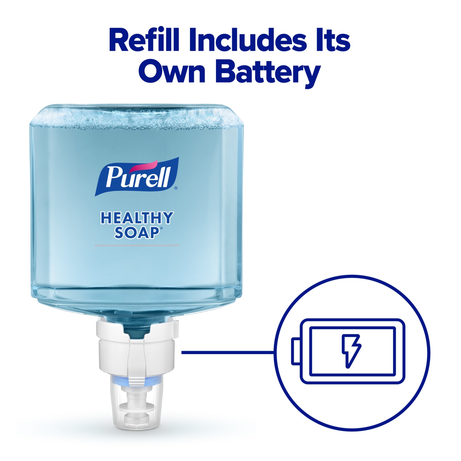 PURELL Brand High Performance HEALTHY SOAP Foam ES8 Refill, Fragrance Free, 40.6 Oz Bottle - Image 5