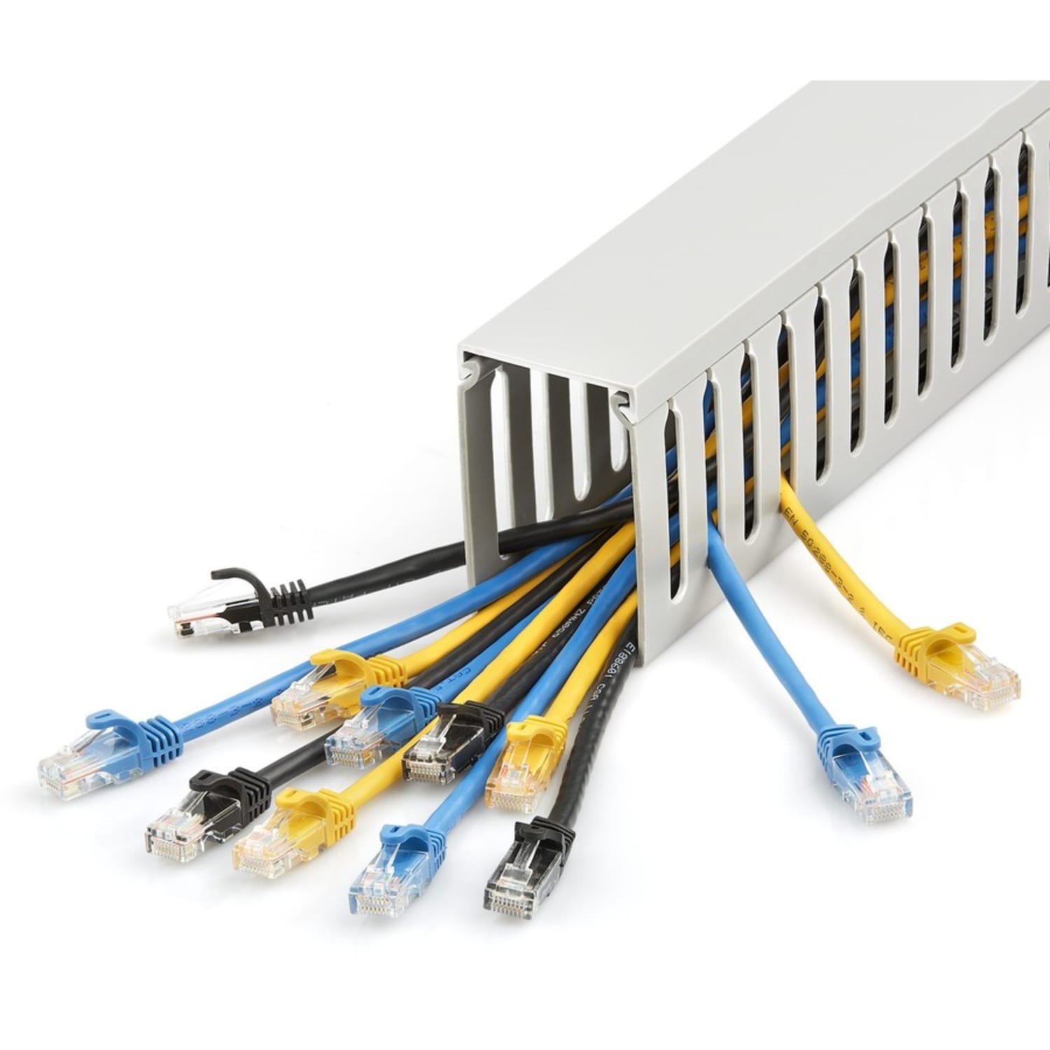 StarTech.com Cable Management Raceway w/Parallel Slots 78in - Network Cable Hider Kit - Slotted Wire Duct System - CBMWD5075 - Image 5
