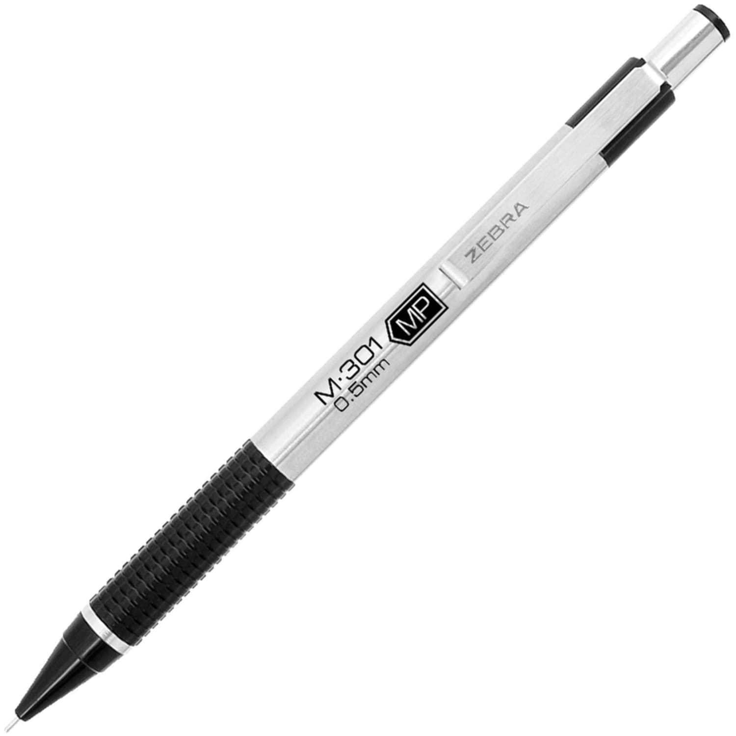 Zebra Pen STEEL 3 Series M-301 Mechanical Pencils, Pack Of 12, Fine Point, 0.5 mm, Black Barrel - Image 4